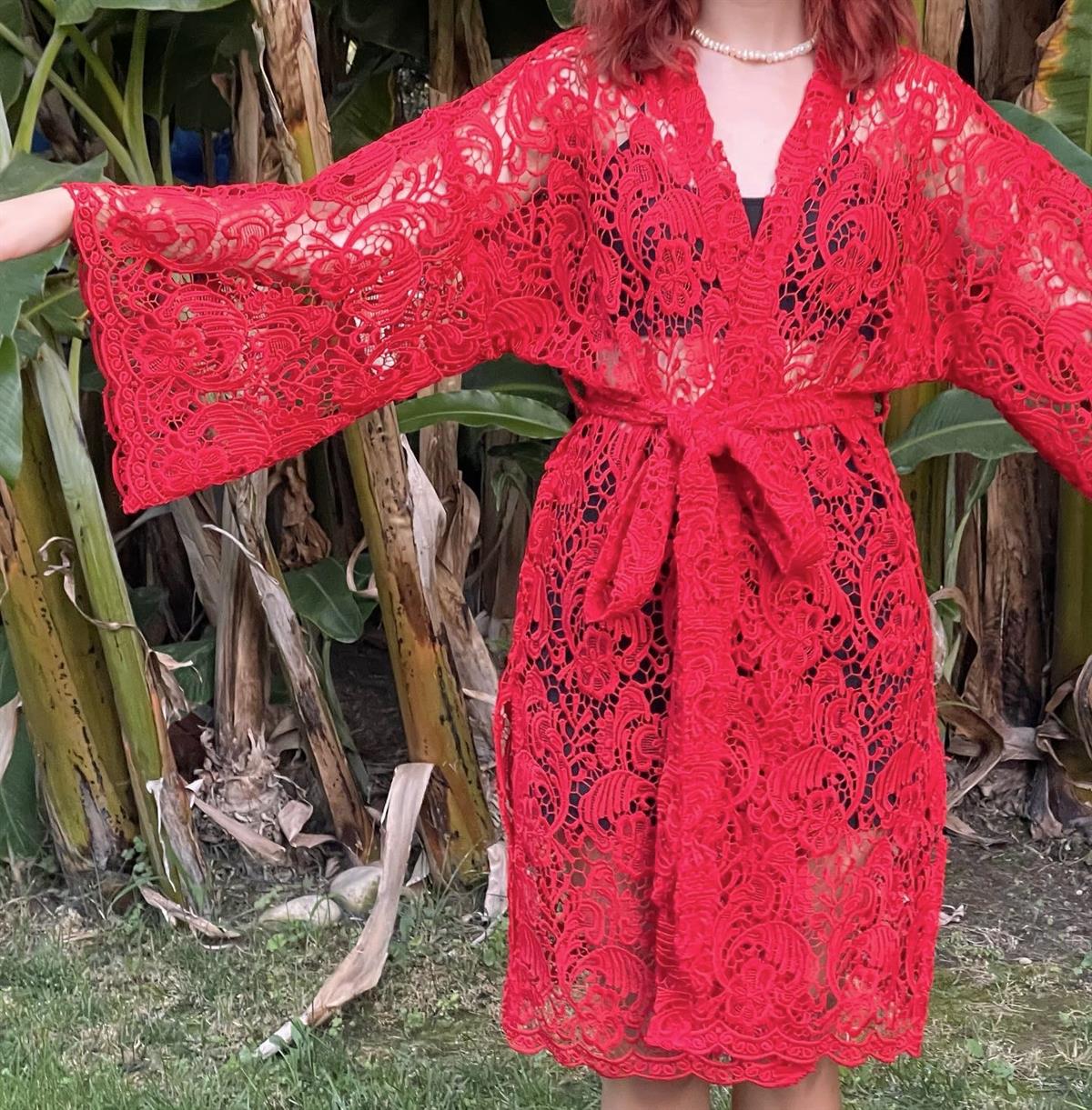 GUIPURE KIMONO