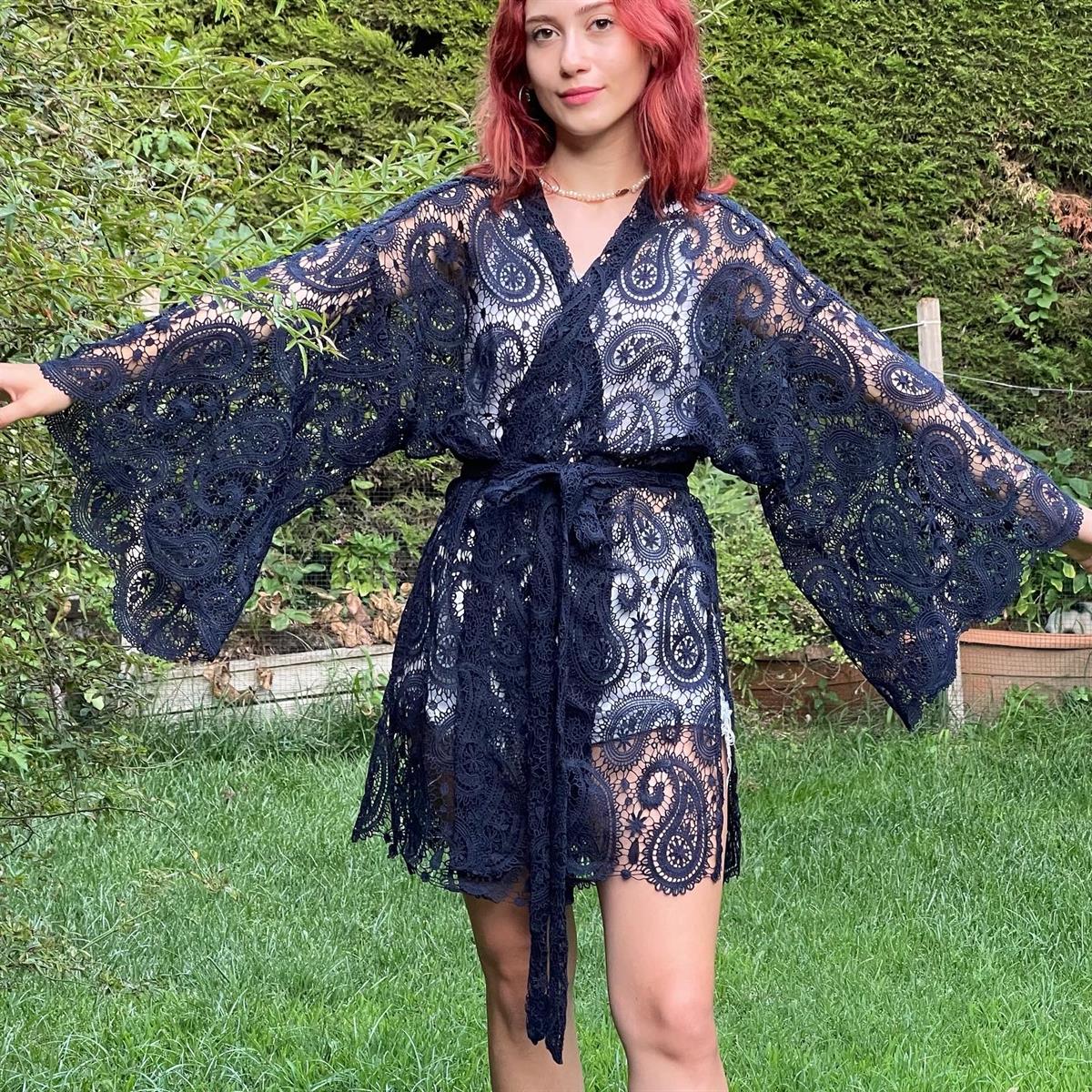 GUIPURE KIMONO