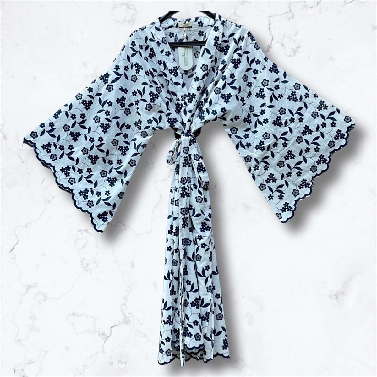 SCALLOPED KIMONO