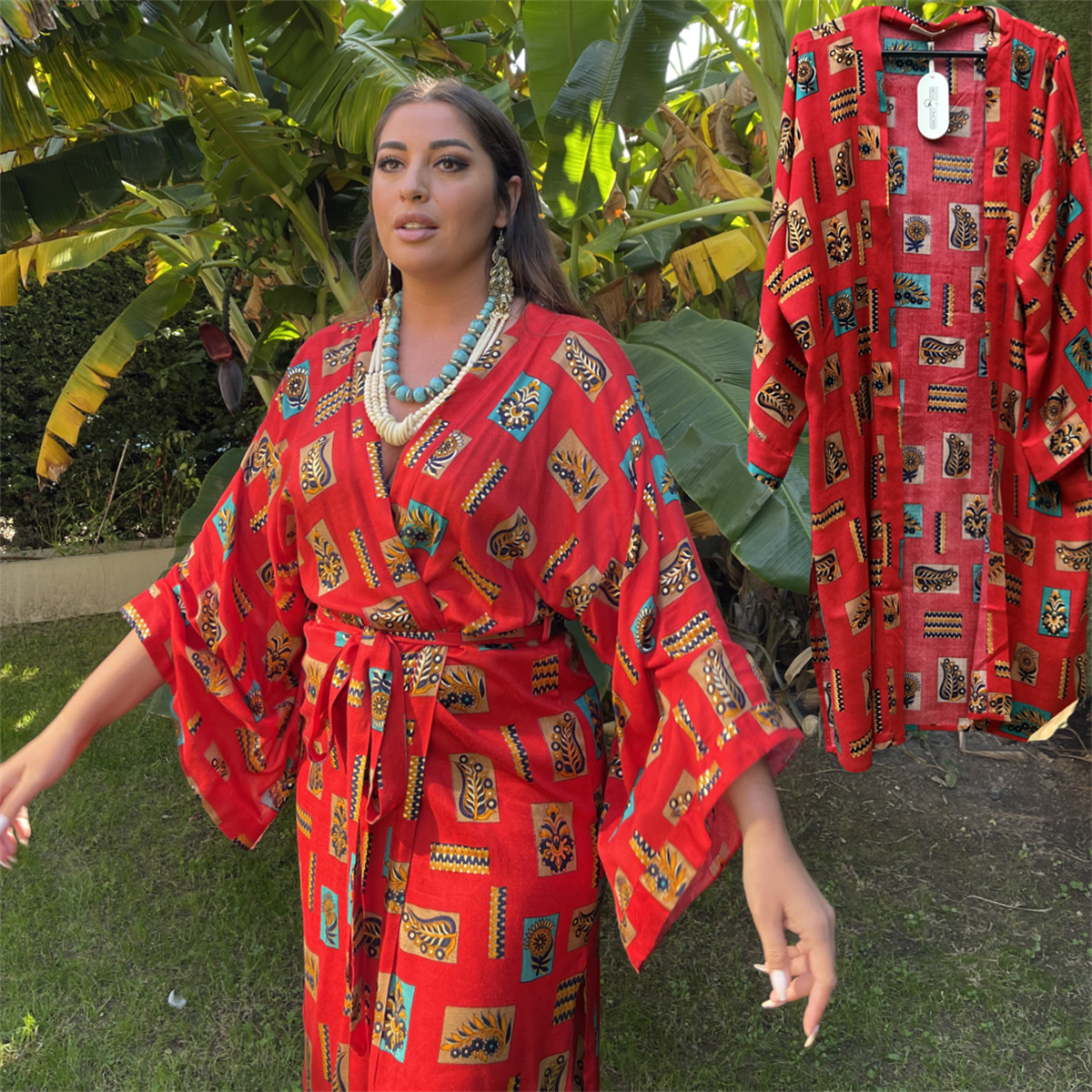 INDIAN FABRIC KIMONO