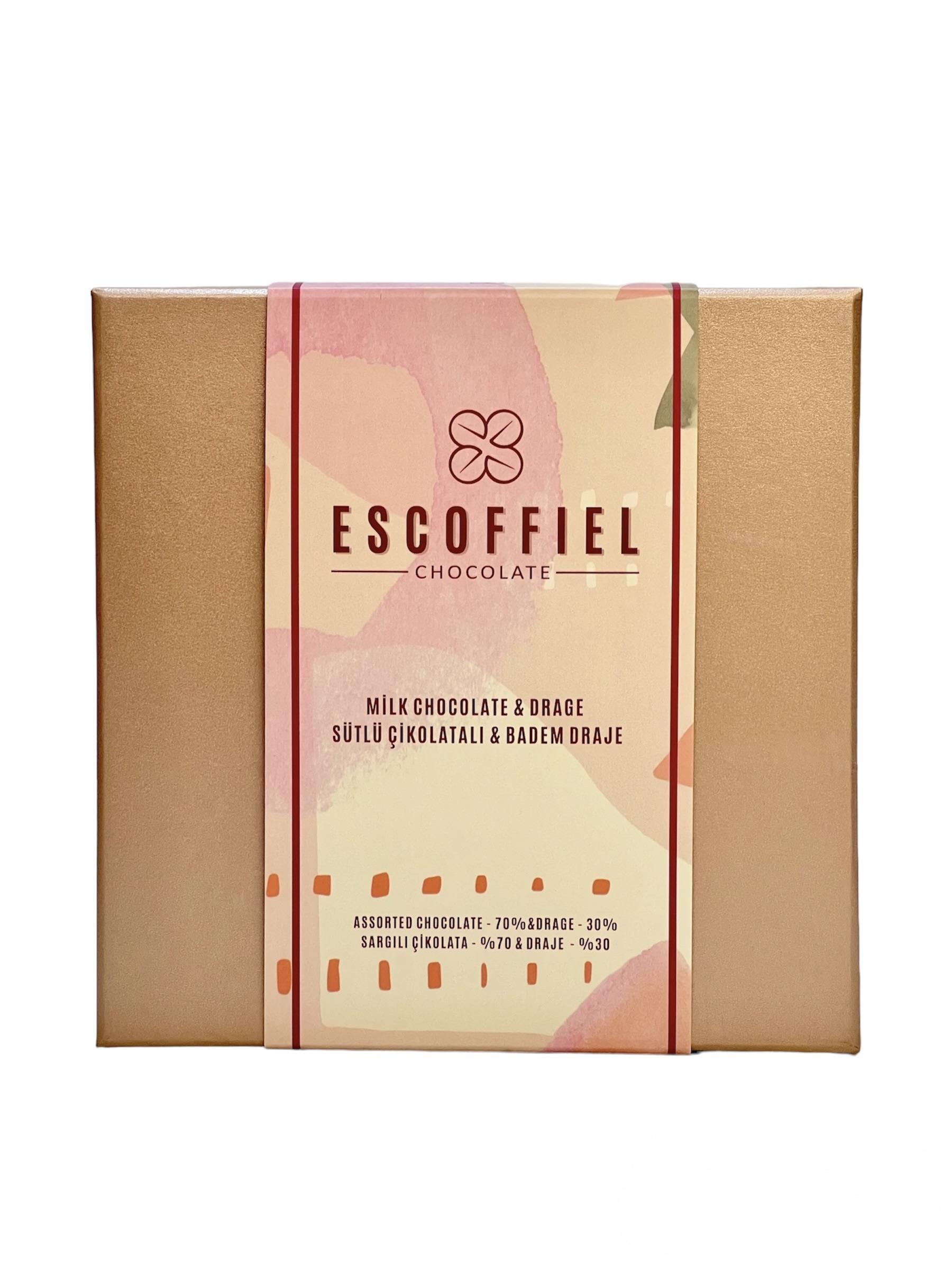 ÇİKOLATA VE BADEM DRAGE AÇIK PEMBE