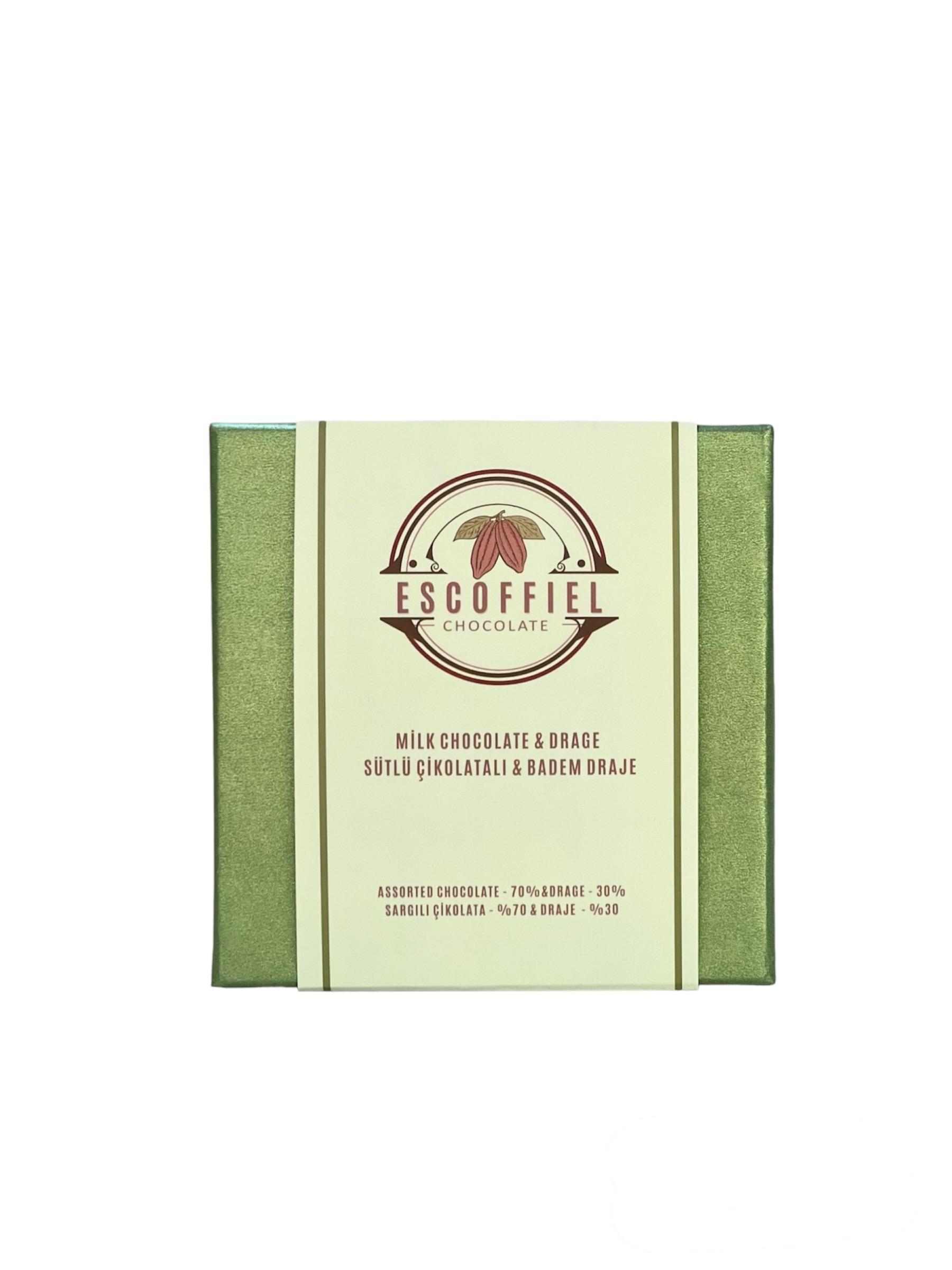 ÇİKOLATA VE BADEM DRAGE YEŞİL