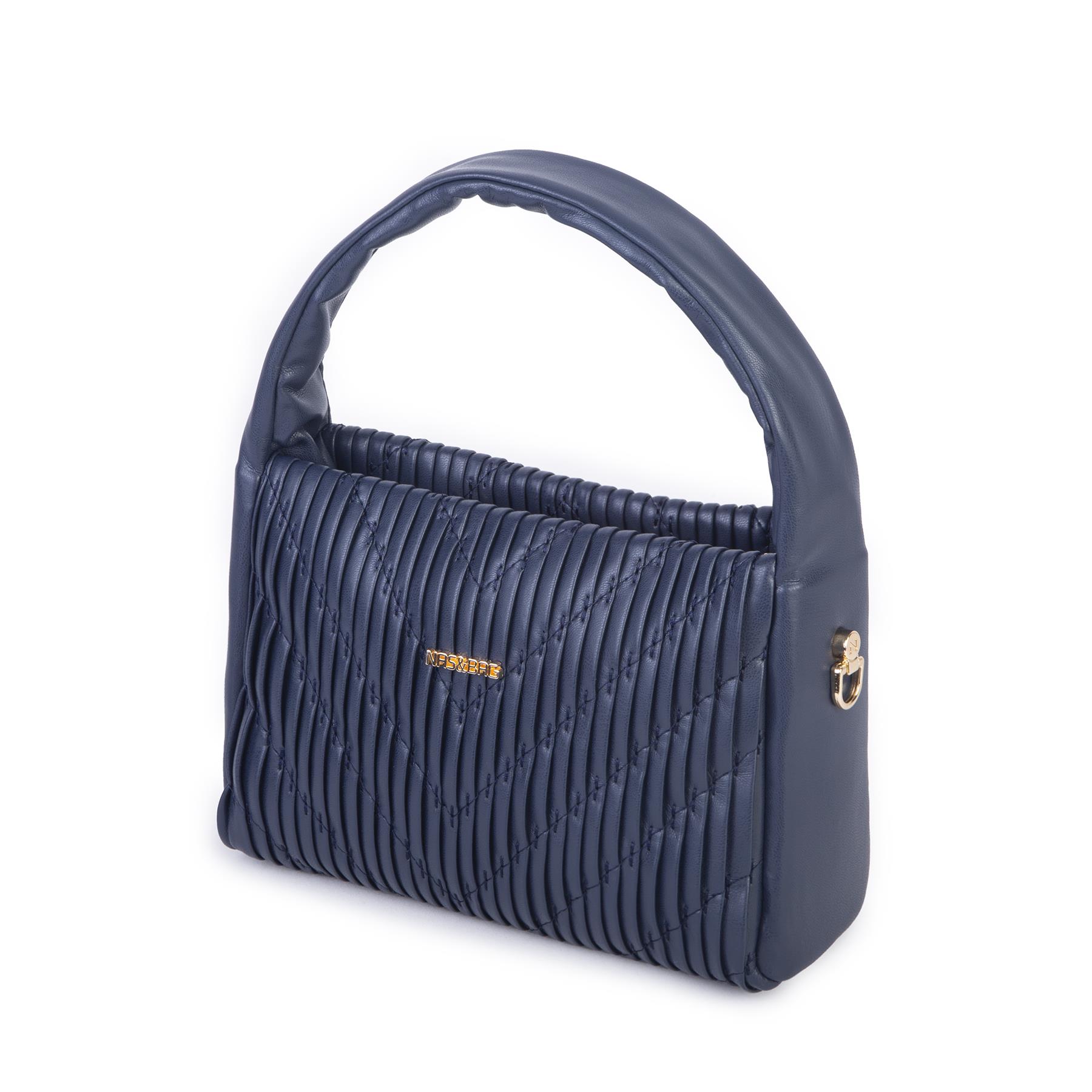 Nas Bag Kadın  Mini Boy Omuz Çapraz ve El Çantası ( 19x15 cm) Lacivert