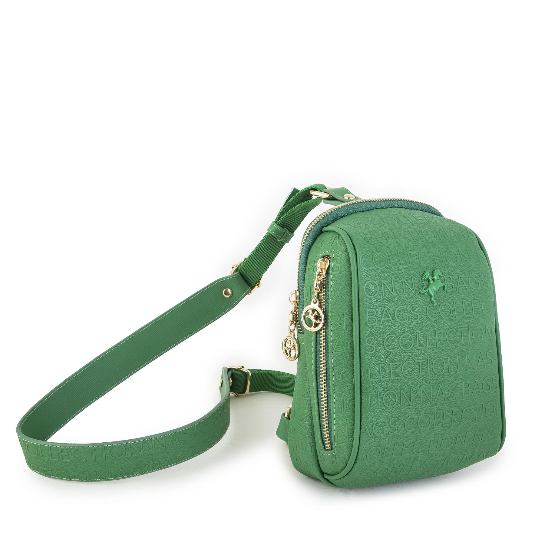 Nas Bag Bel ve Body Bag  Çim Yeşili  Gofraj