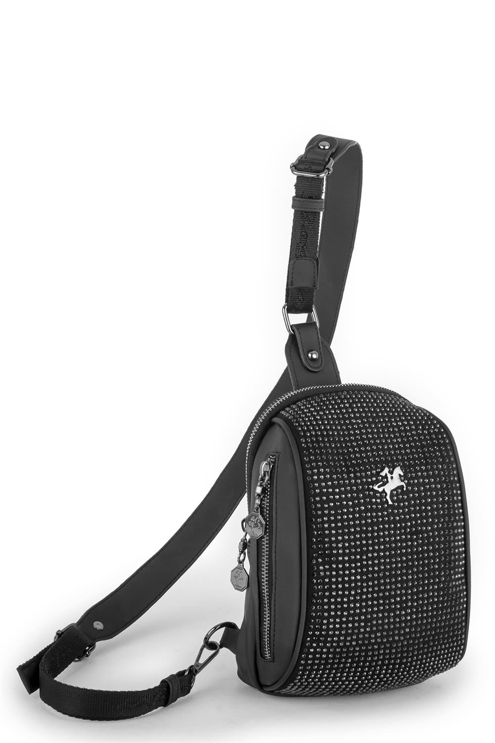 Nas Bag Bel ve Body Bag  Siyah Taşlı 