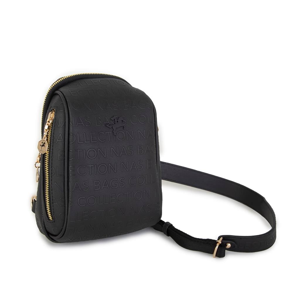 Nas Bag Bel ve Body Bag Siyah Gofraj