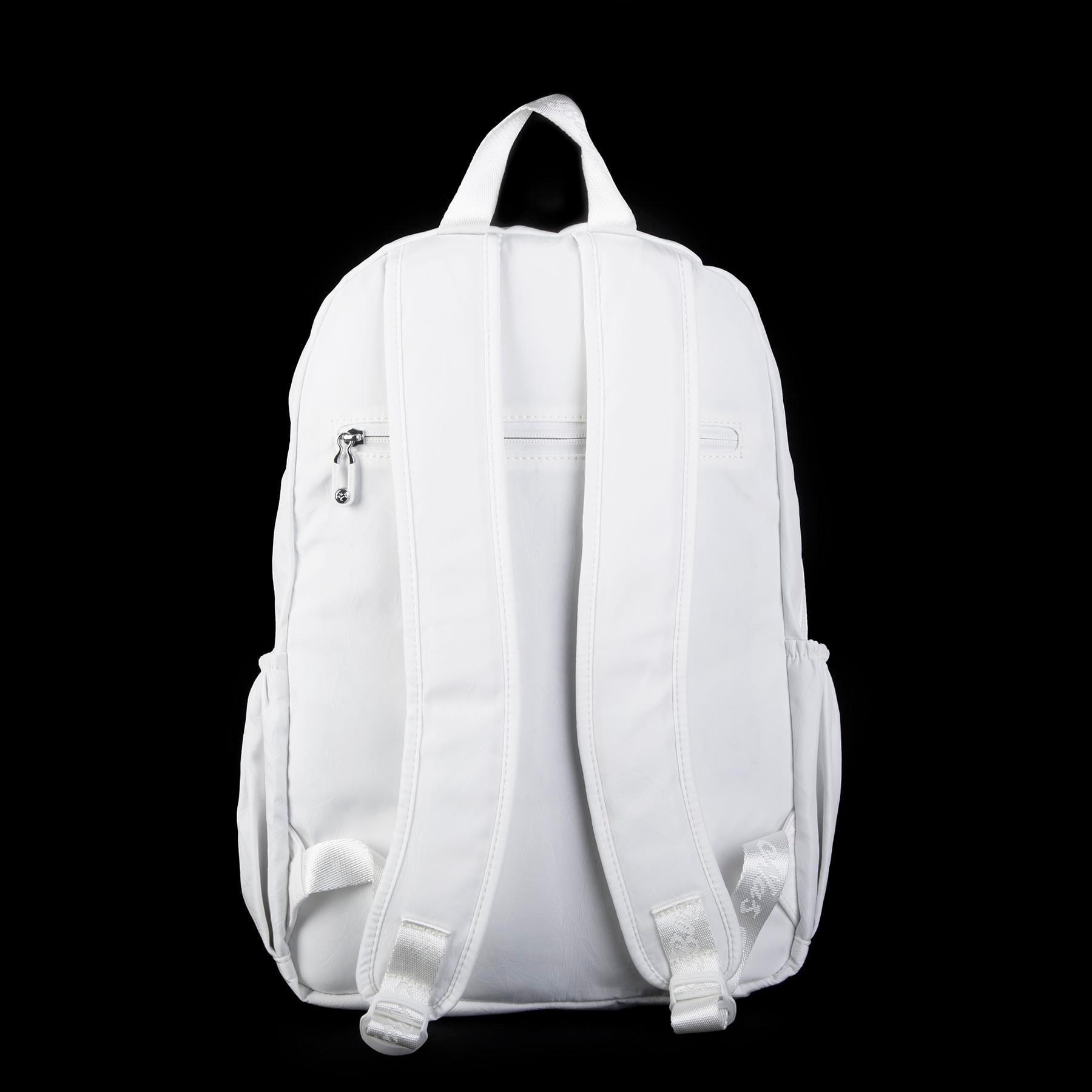 Nas Bag Büyük Boy Unisex Hafif  ve Su Geçirmez Çok Gözlü Sırt Çantası Beyaz 