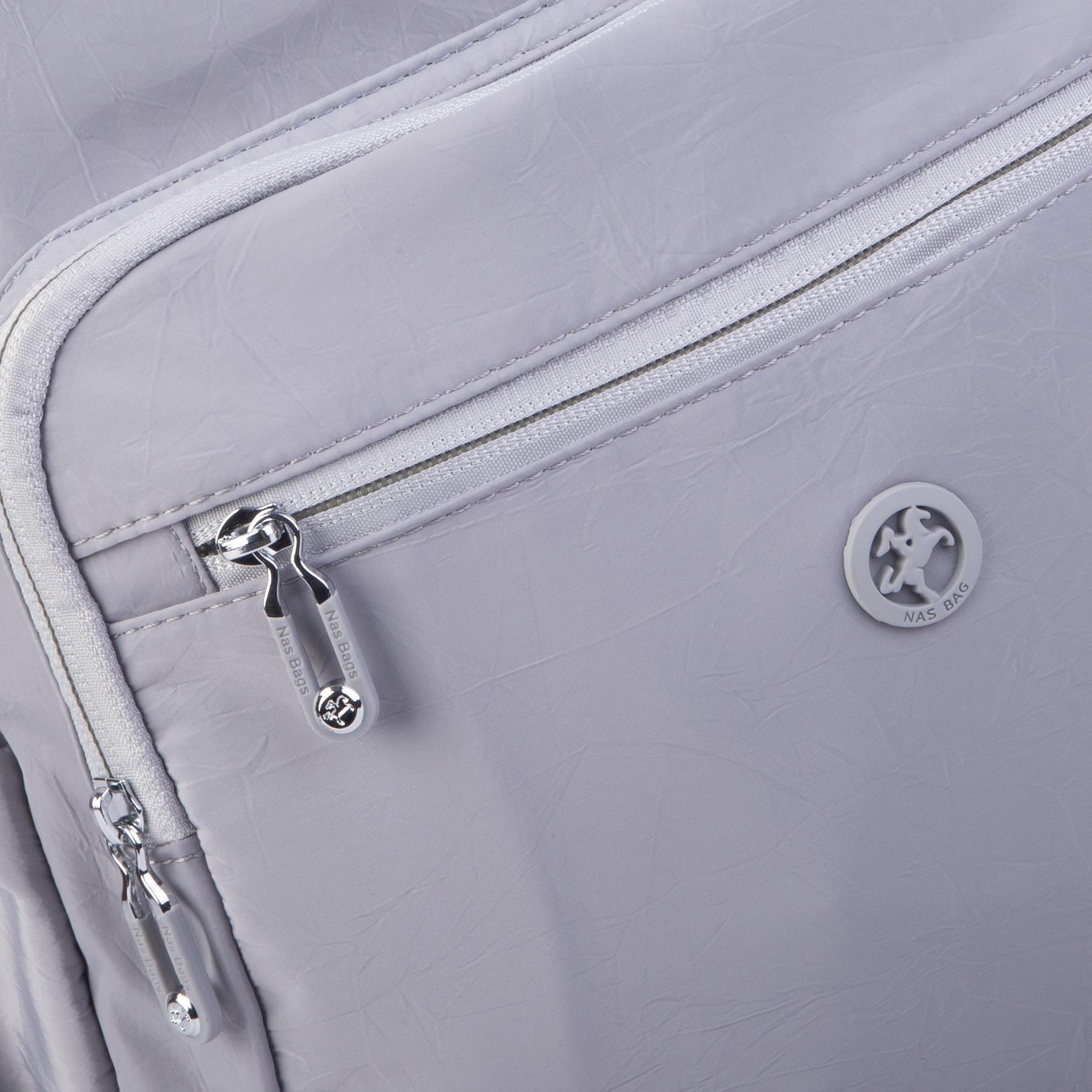 Nas Bag Büyük Boy Unisex Hafif  ve Su Geçirmez Çok Gözlü Sırt Çantası Gri