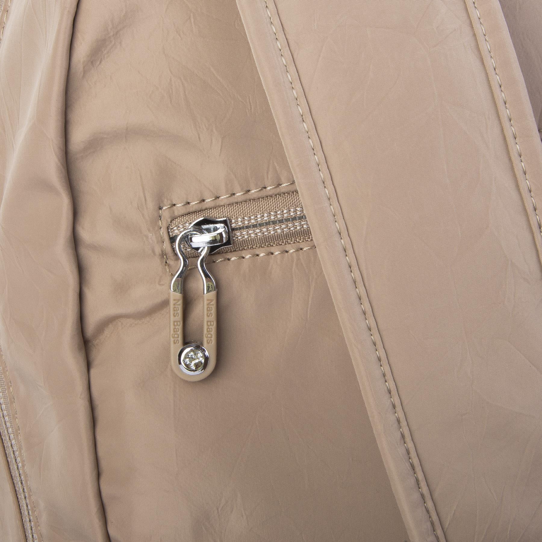 Nas Bag Büyük Boy Unisex Hafif  ve Su Geçirmez Çok Gözlü Sırt Çantası Vizon 