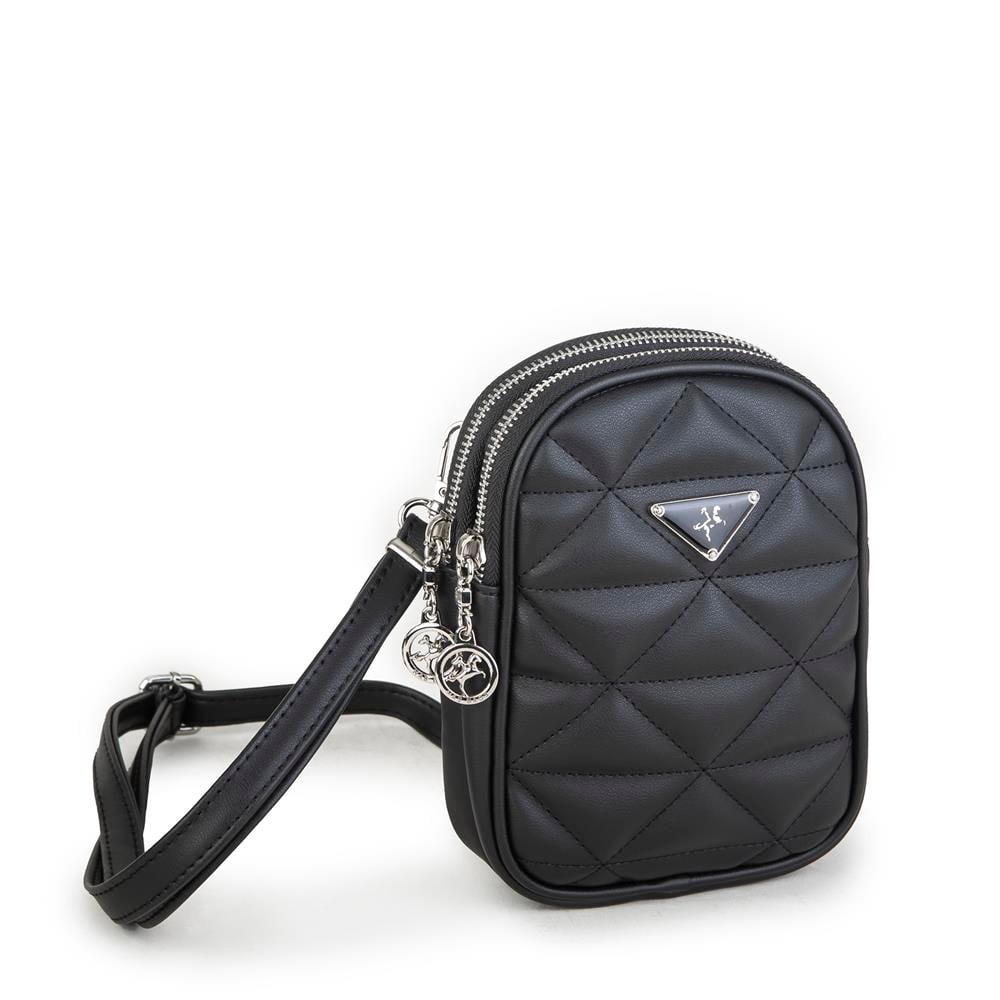 Nas Bag Çapraz Çanta Siyah Kapitone