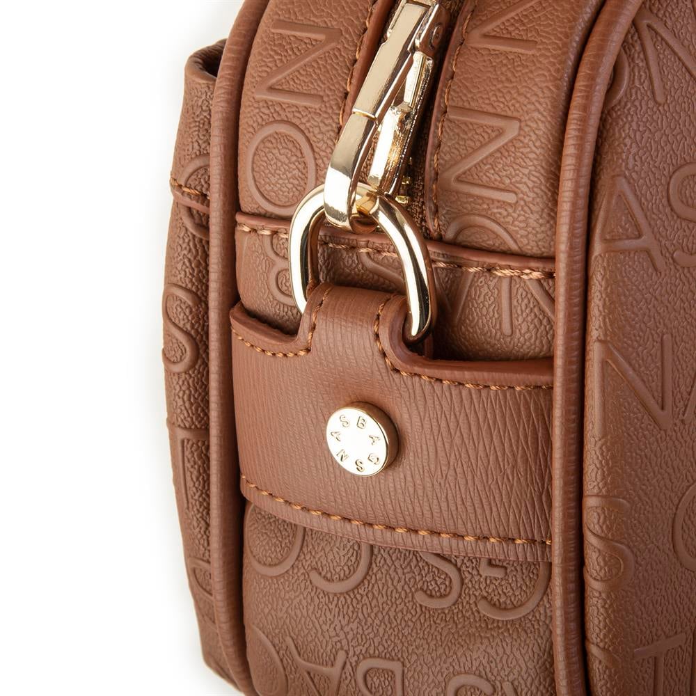 Nas Bag Çapraz Çanta Taba Gofraj
