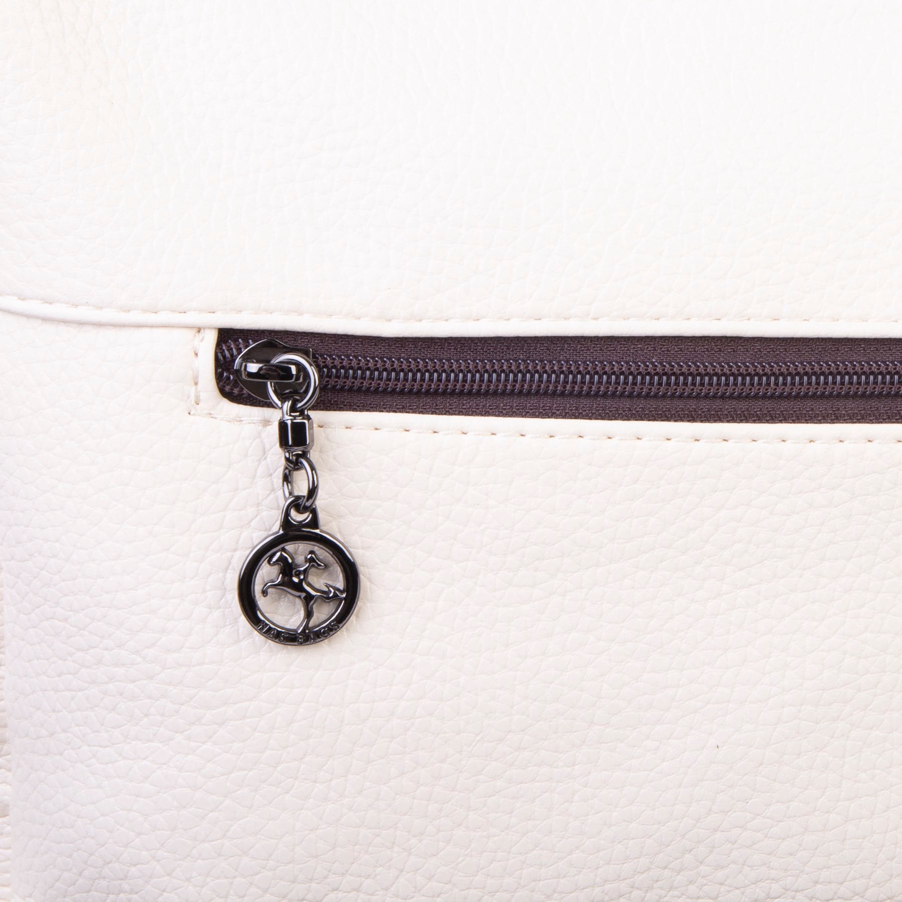 Nas Bag Çok Gözlü Yumuşak ve Hafif Yapılı Çift Askılı Omuz ve Çapraz Çanta ( 30x24 cm ) Krem Kahve Lopez