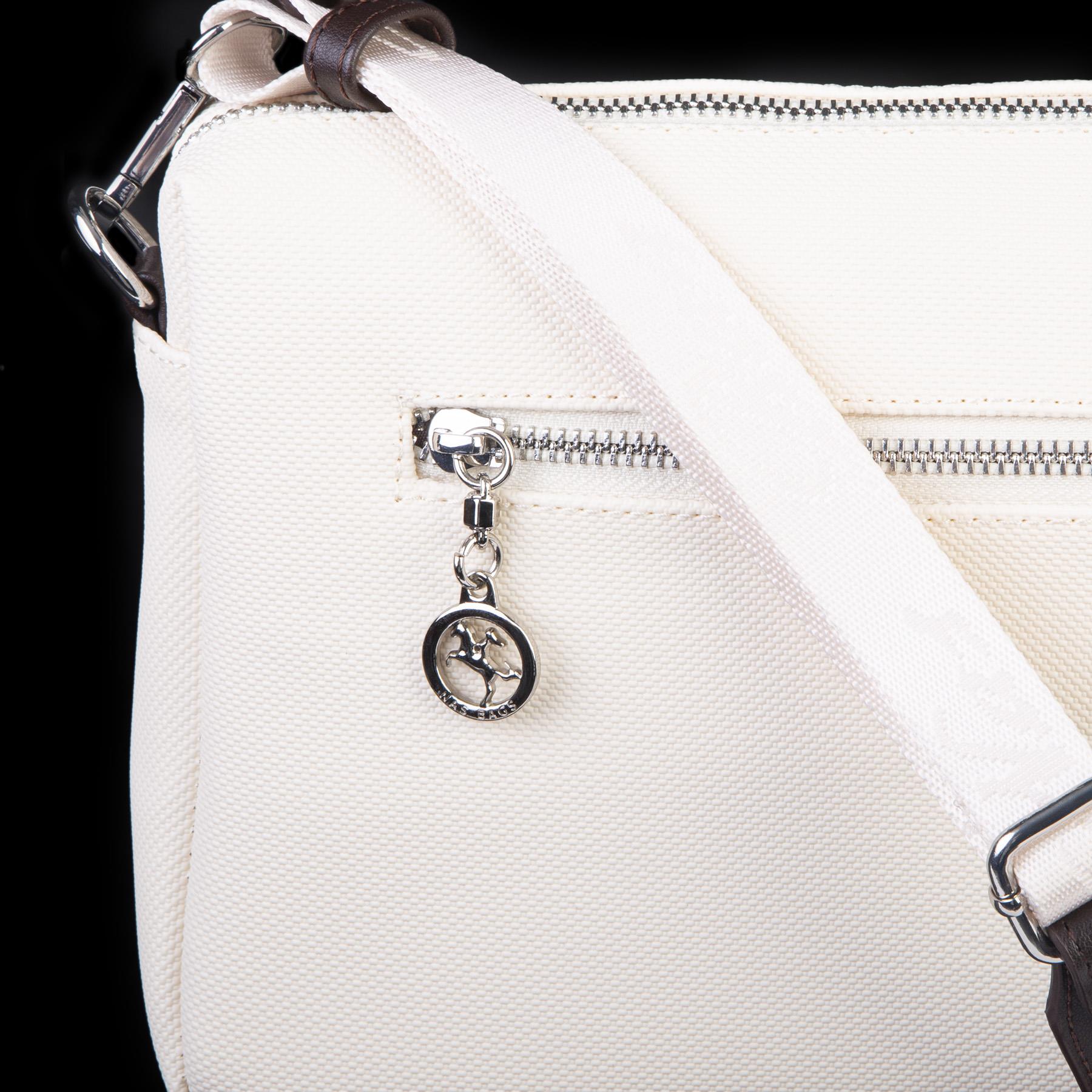 Nas Bag Günlük Çok Gözlü Çanta (en: 26 cm  ; boy:17 cm) Krem Kahve Lacste