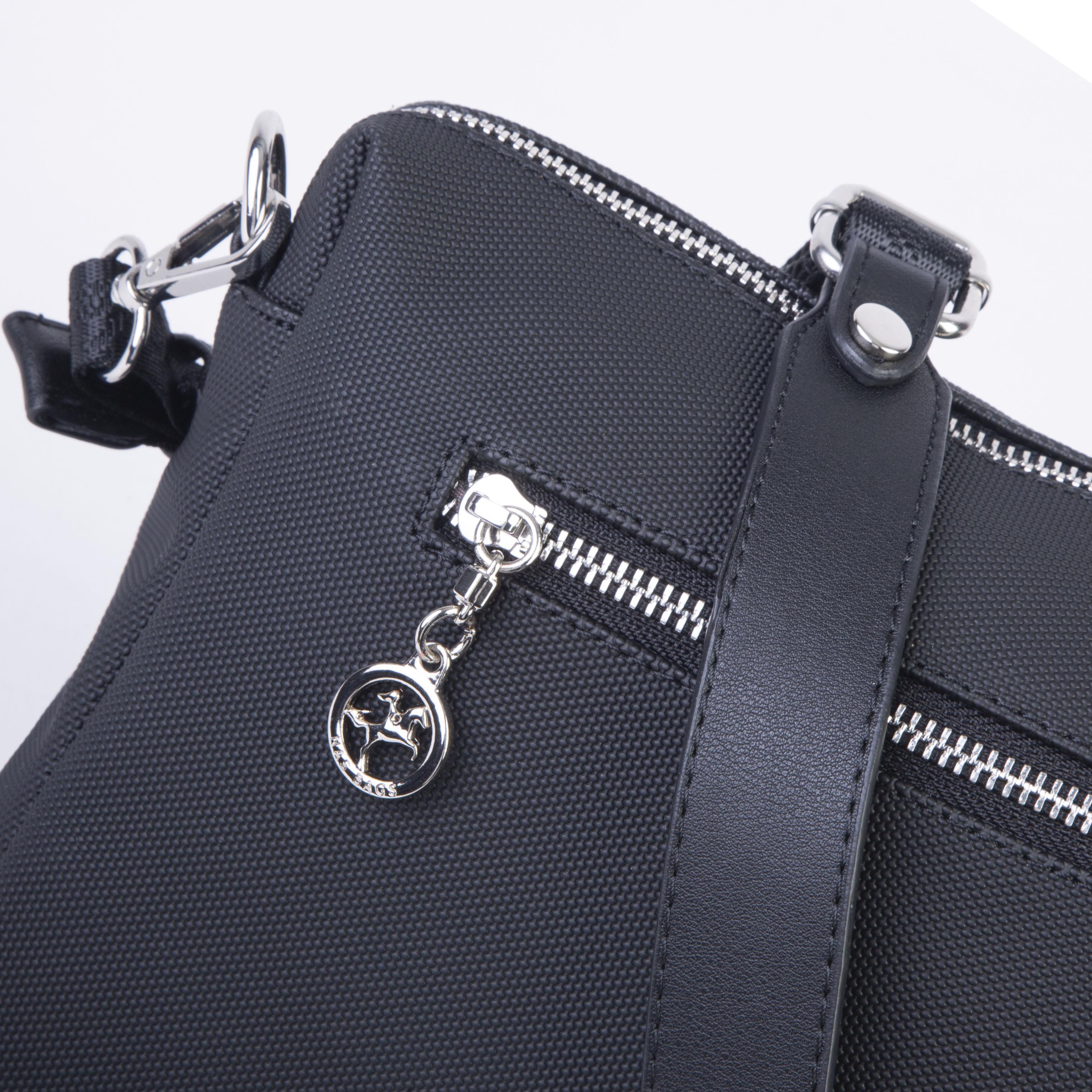 Nas Bag Günlük Çok Gözlü Çanta (en: 26 cm  ; boy:17 cm) Siyah Lacste