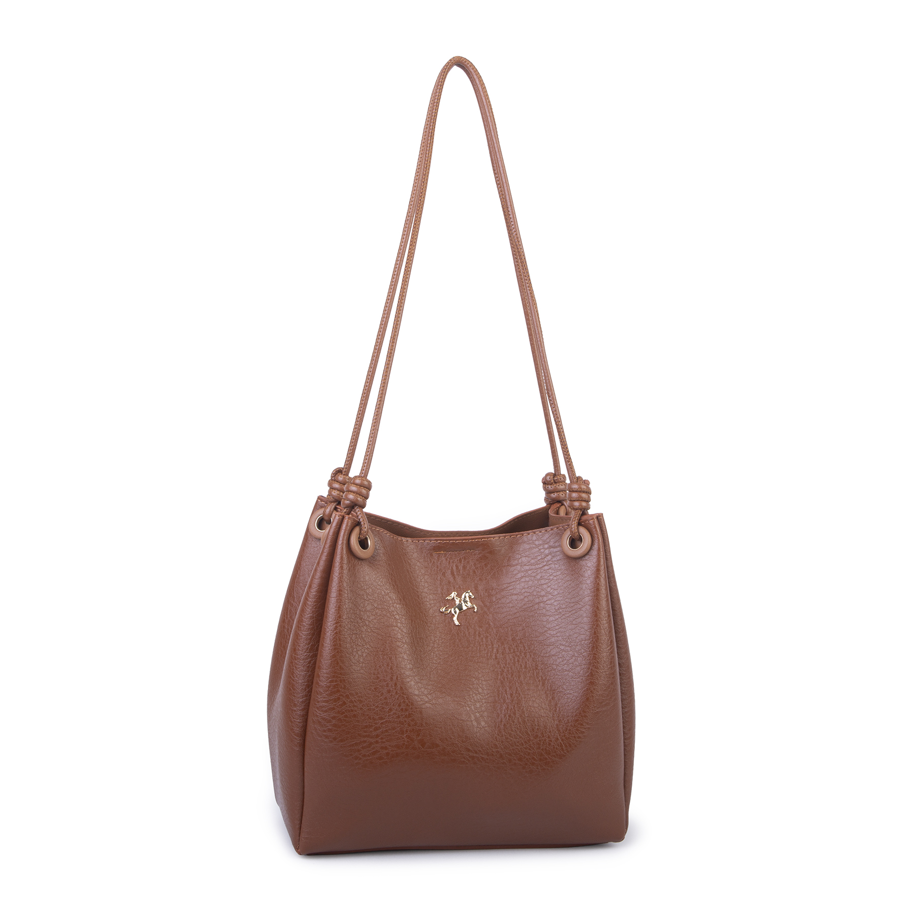 Nas Bag Kadın 2 li Set Omuz ve Çapraz Çanta Taba Victoria