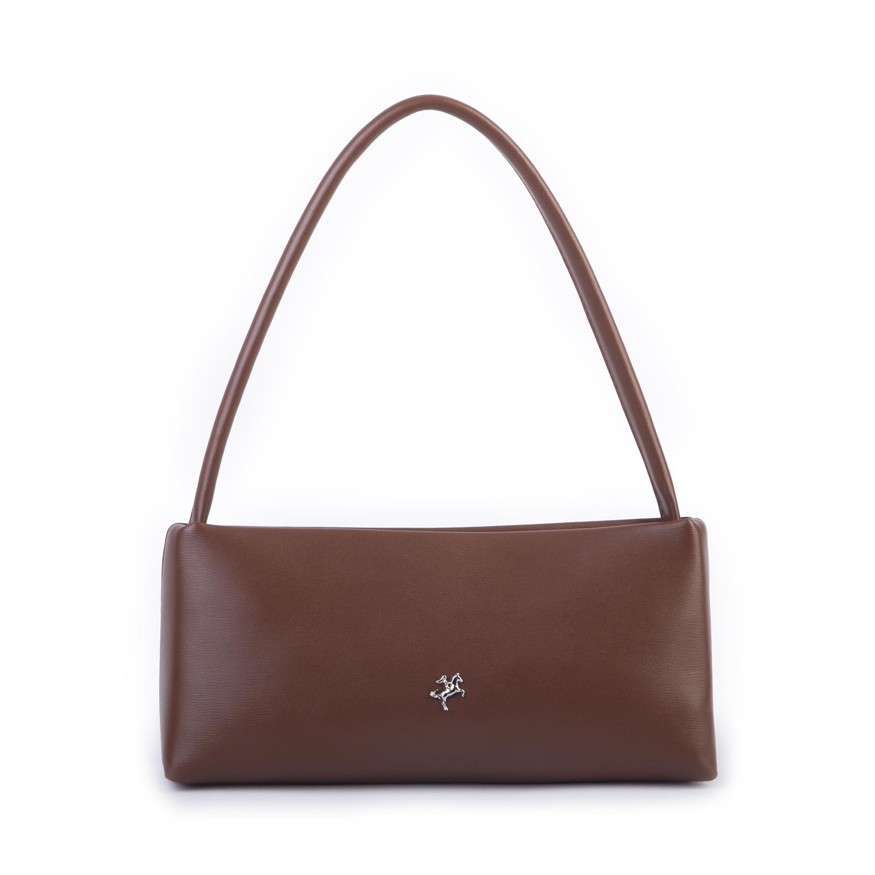 Nas Bag Kadın Basic Baget Omuz ve Çapraz Çanta Taba Kımera (27x12 cm )