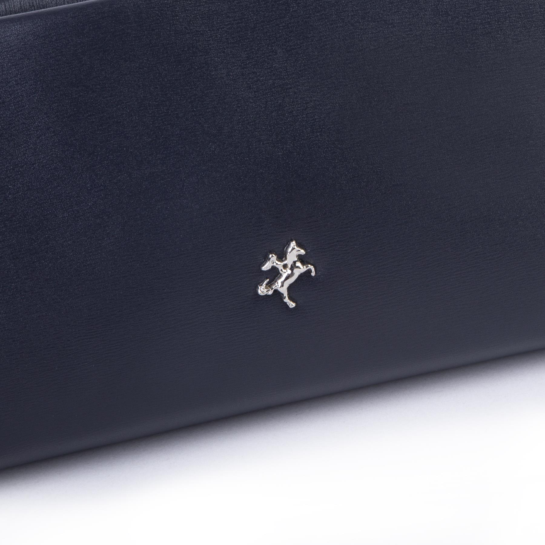 Nas Bag Kadın Basic Baget Omuz ve Çapraz Çanta Lacivert Kımera (27x12 cm )