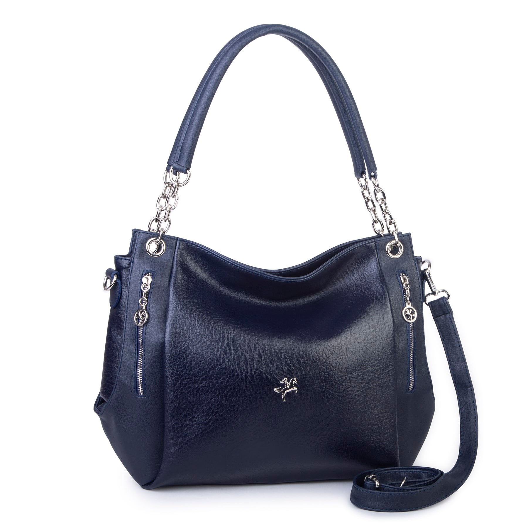 Nas Bag Kadın Büyük Boy Omuz Çantası ( 45x34x21 cm) Lacivert Victoria