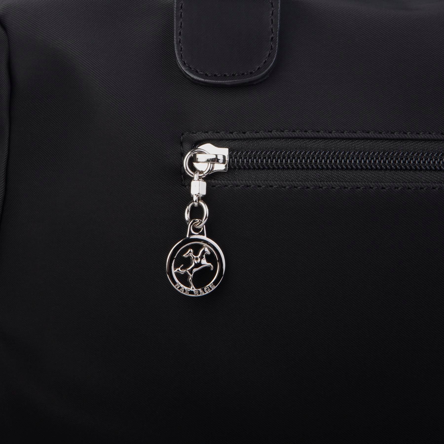 Nas Bag Kadın Büyük Boy Omuz Çantası Siyah Buzzy (en :37 ,boy :30 cm)