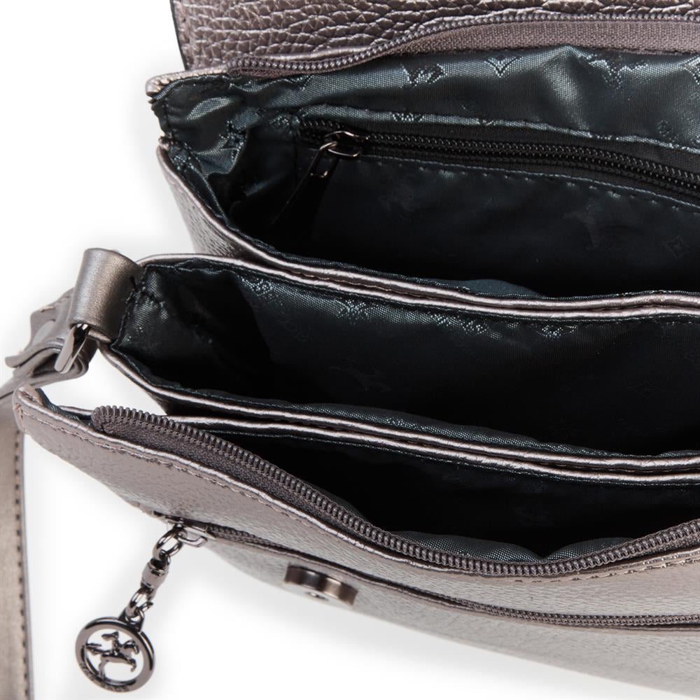 Nas Bag Kadın Çapraz Çanta Gri Natural