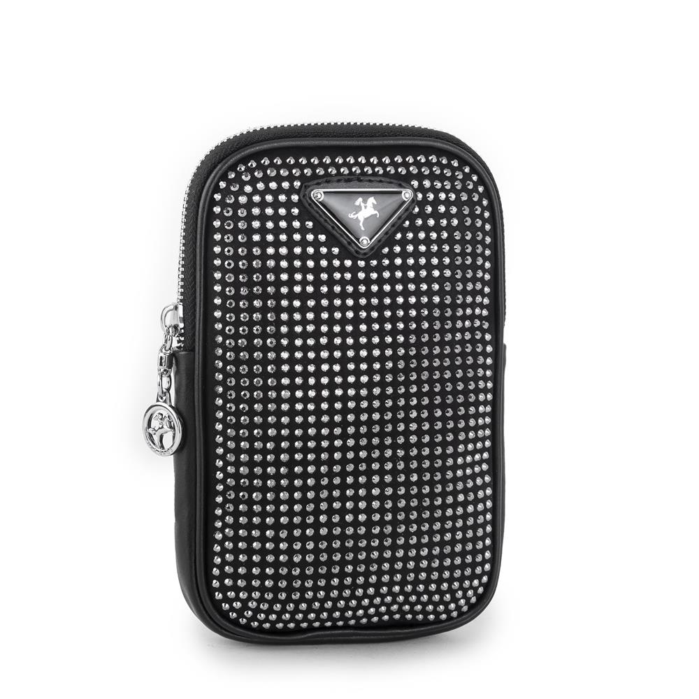 Nas Bag Telefonluk  Kadın Çapraz Çanta Gümüs Tasli