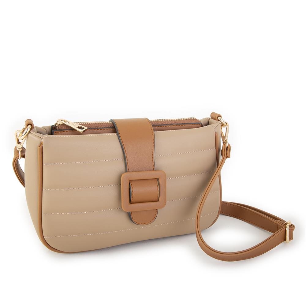 Nas Bag Kadın Çapraz Çanta Kum Taba Dona