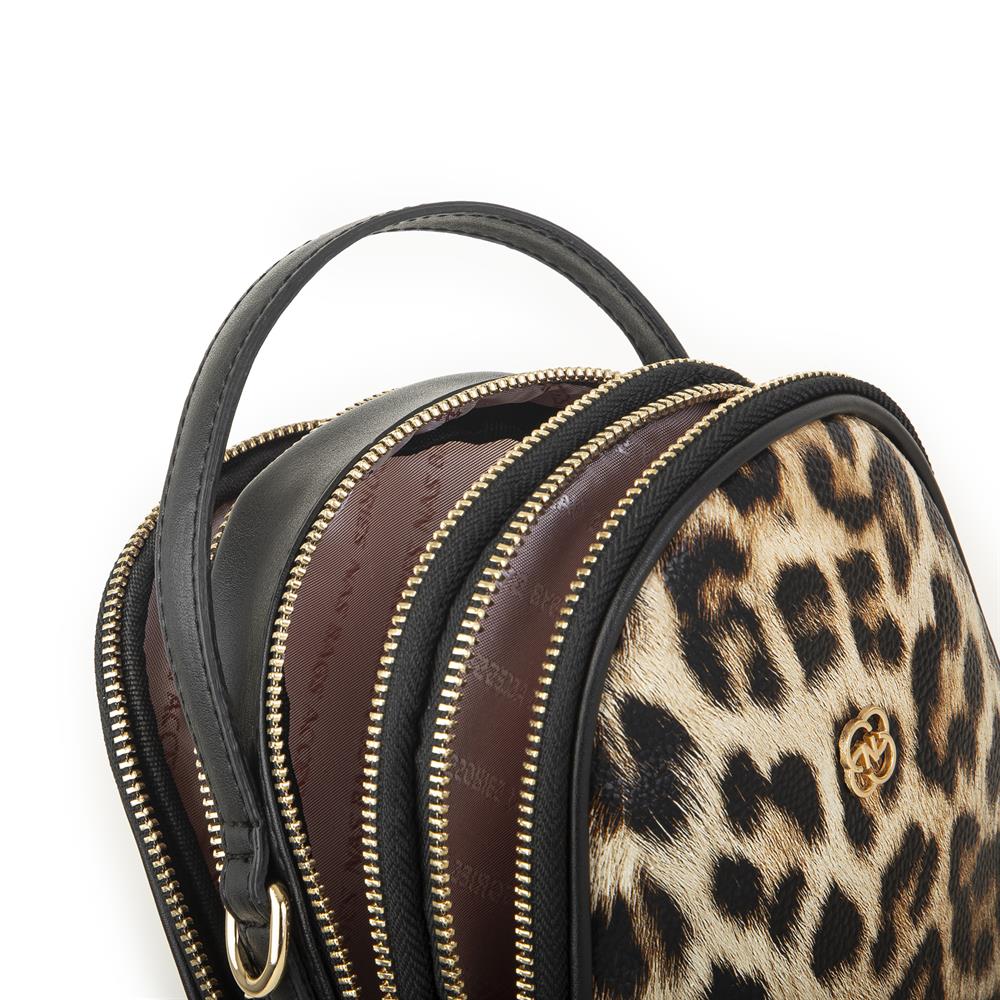 Nas Bag Mini  Kadın Çapraz Çanta Leopar Nova