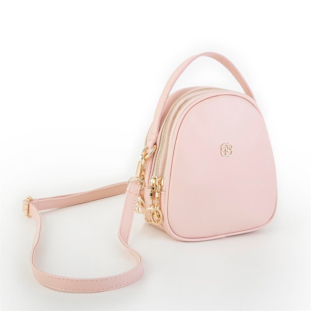 Nas Bag Mini Kadın Çapraz Çanta Pudra  Nova