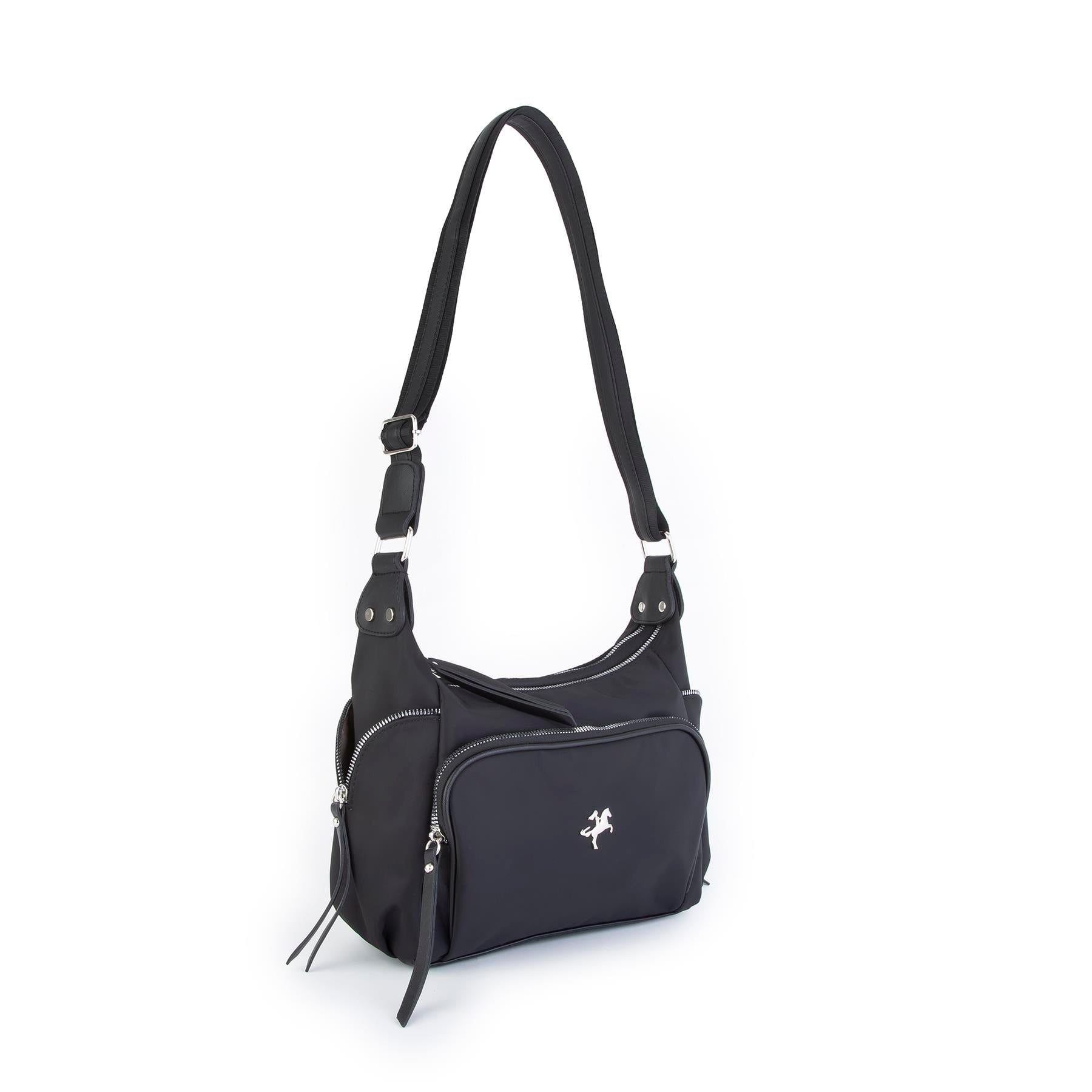 Nas Bag Kadın Çapraz Çanta Siyah  Buzzy ( 26x21x15 cm)
