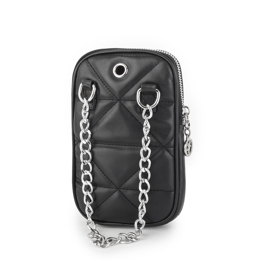 Nas Bag Telefonluk Kadın Çapraz Çanta Siyah Tasli