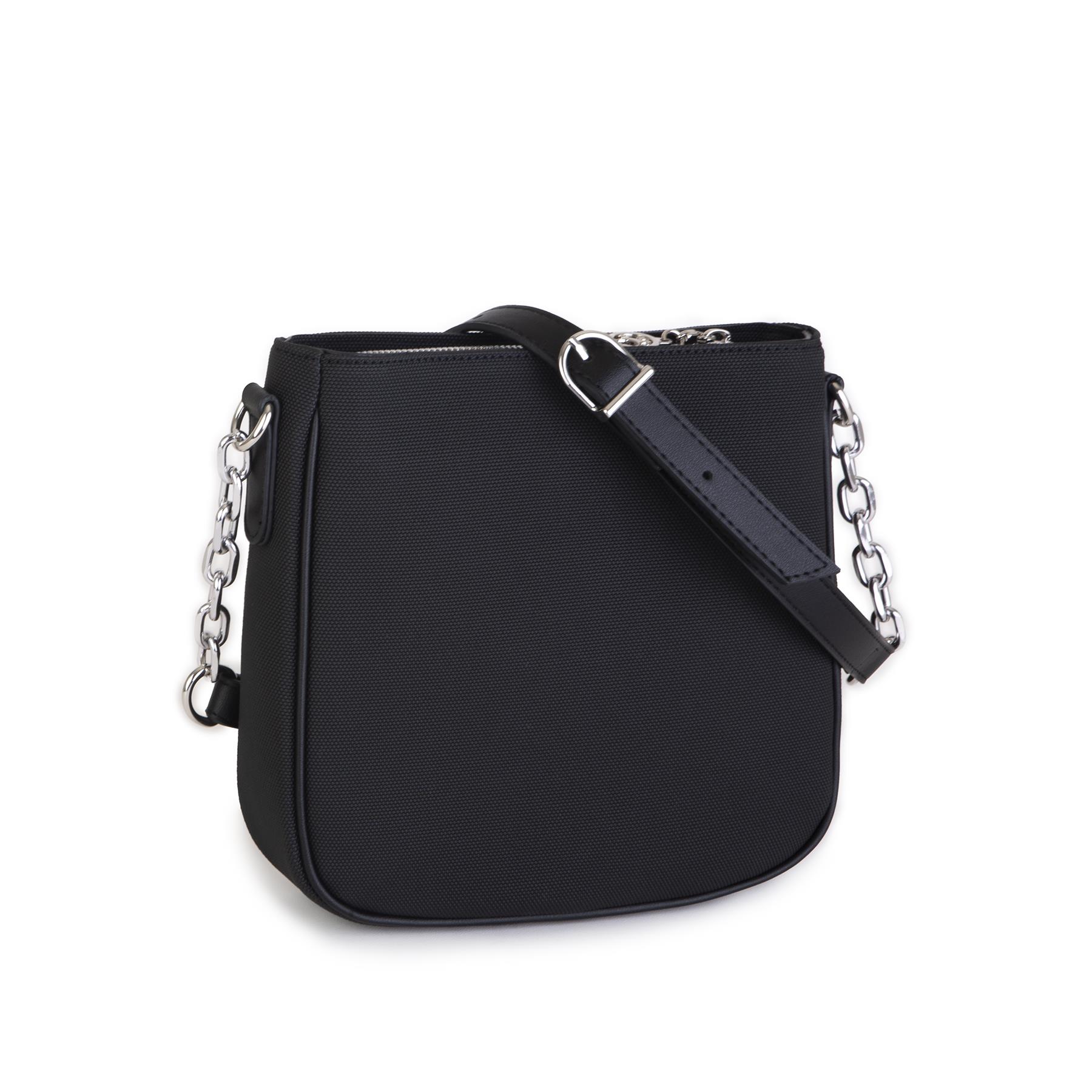 Nas Bag Kadın Çapraz Çanta Spor Ayarlanabilir Askılı  Siyah Lacst (ürün ölçüsü :24x24x7 cm)