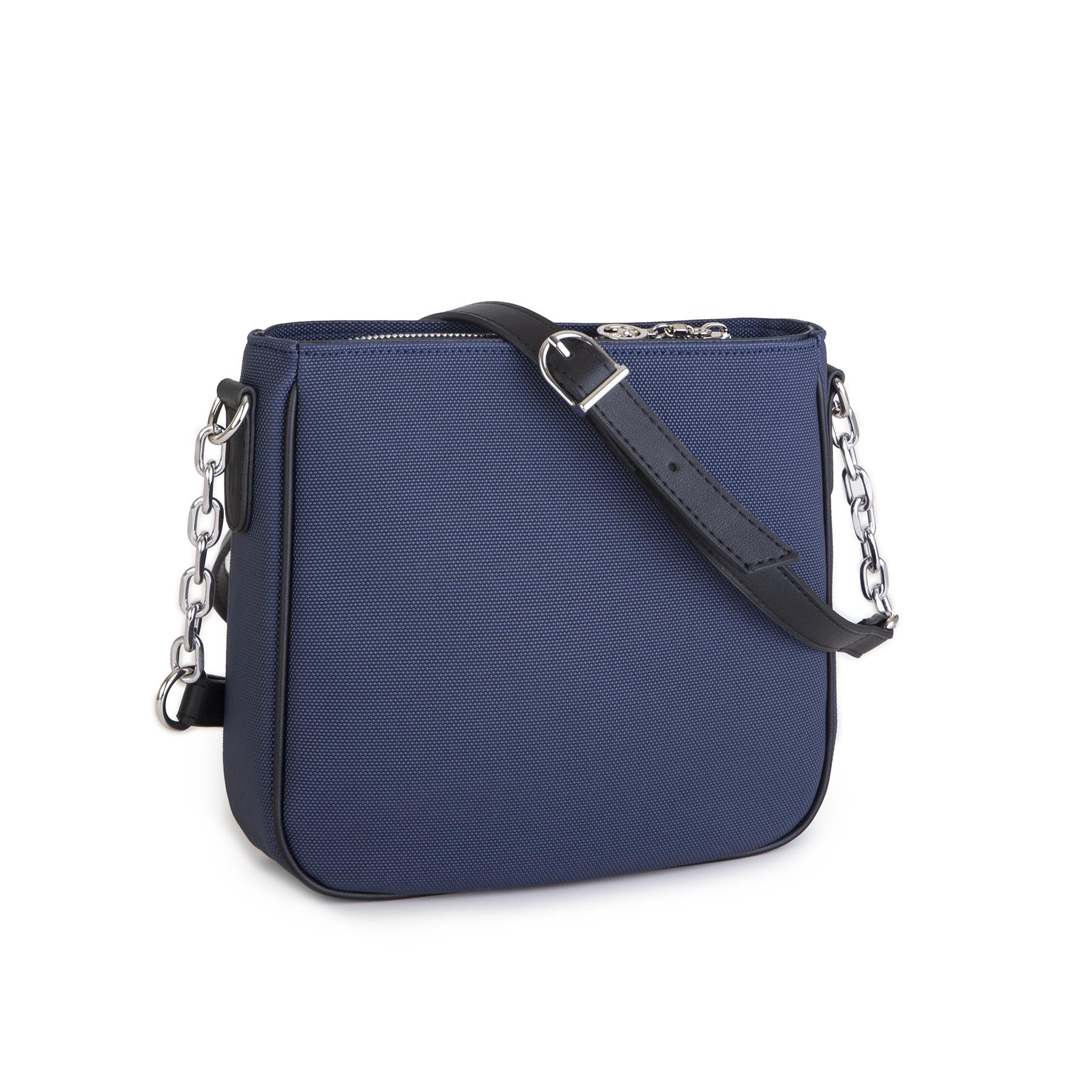 Nas Bag Kadın Çapraz Çanta Spor Ayarlanabilir Askılı  Lacivert Siyah   Lacst  (ürün ölçüsü :24x24x7 cm)