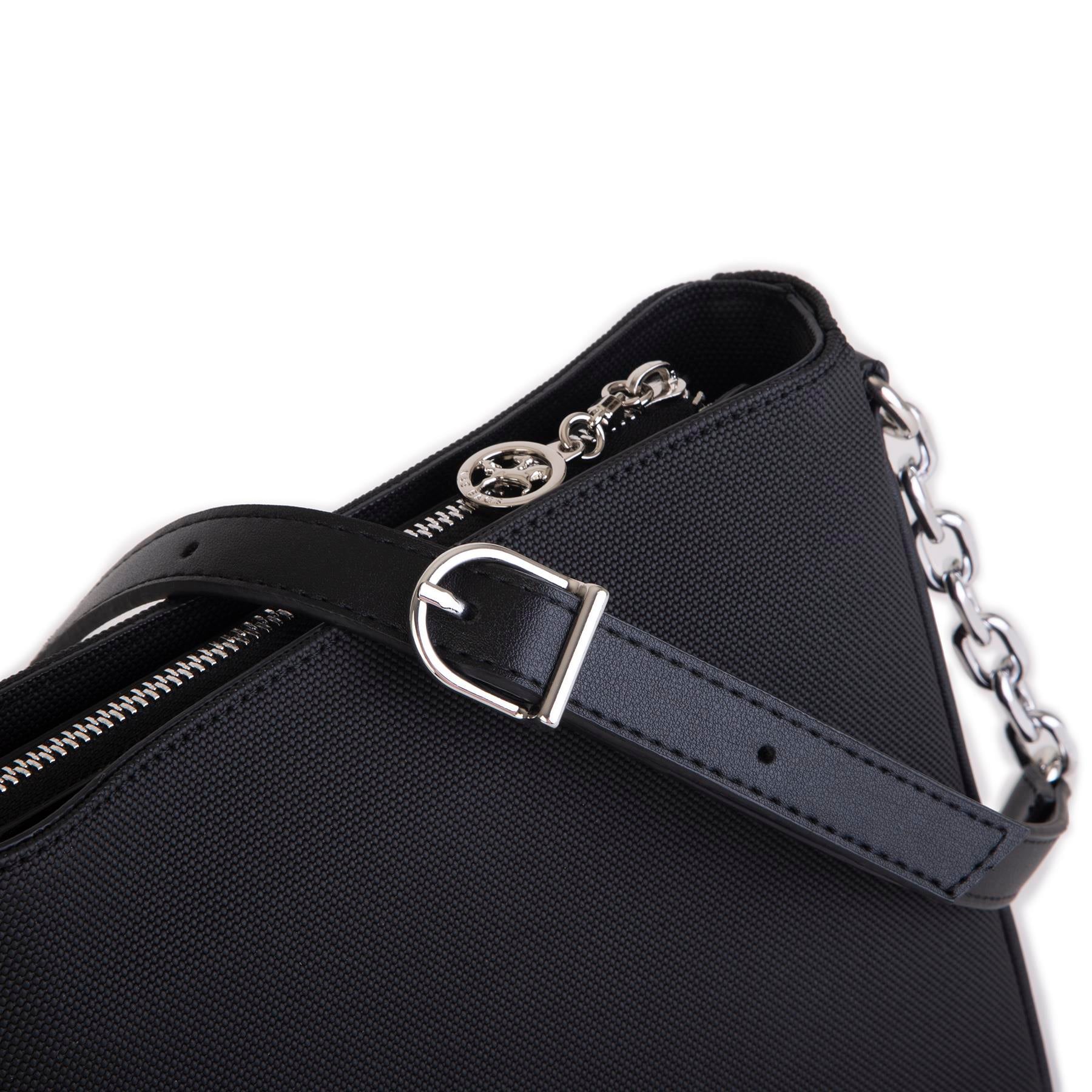 Nas Bag Kadın Çapraz Çanta Spor Ayarlanabilir Askılı  Siyah Lacst (ürün ölçüsü :24x24x7 cm)