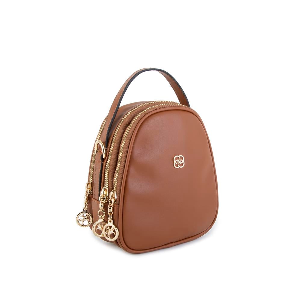 Nas Bag Mini  Kadın Çapraz Çanta Taba Nova