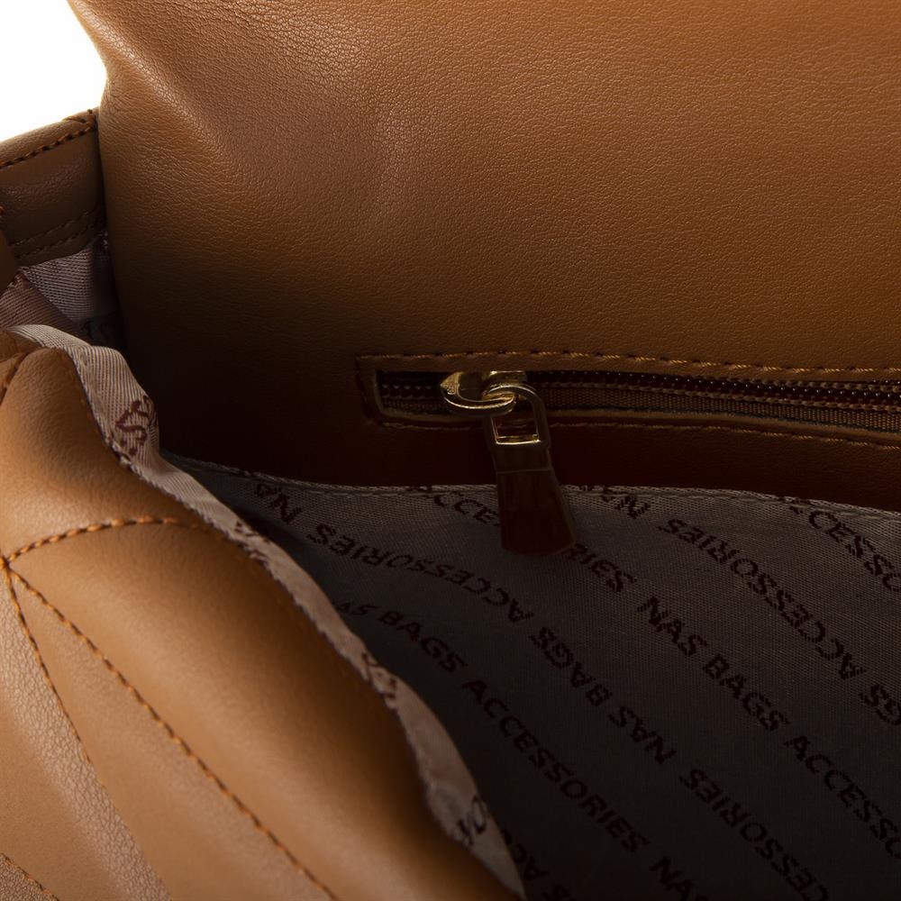 Nas Bag Kadın Çapraz Çanta Taba Nova