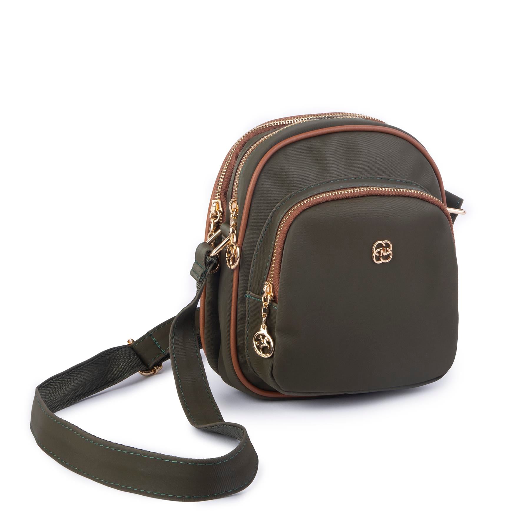 Nas Bag Kadın Çapraz Çanta Yeşil Taba Buzzy 