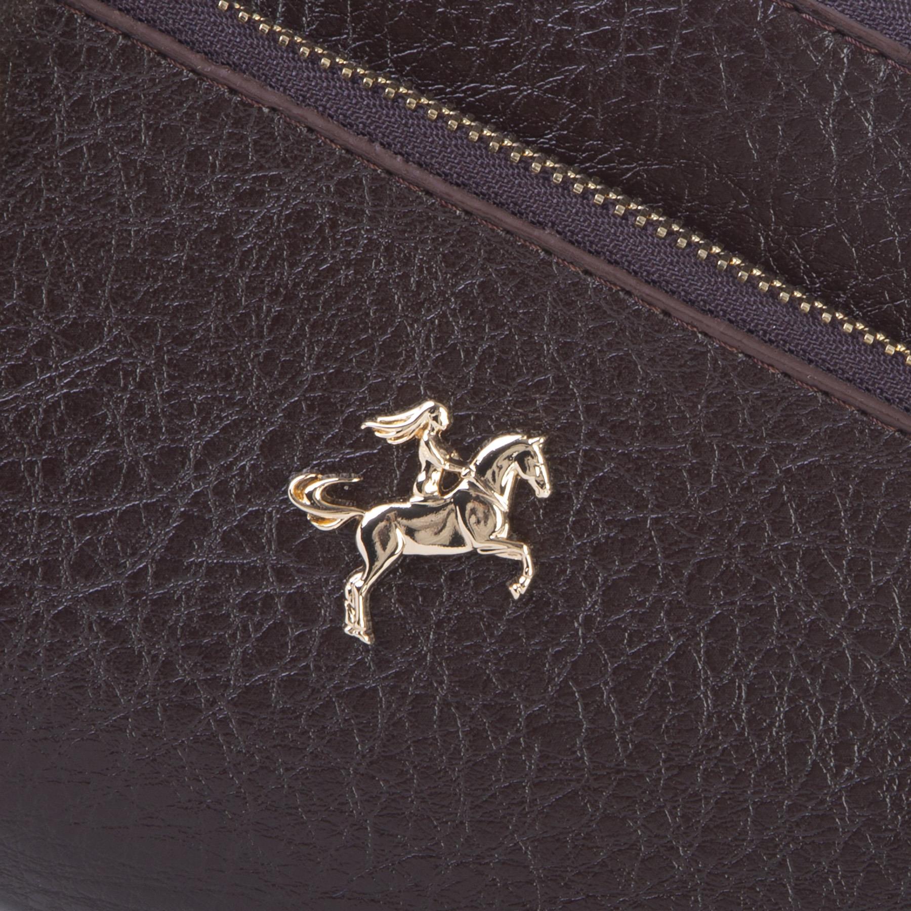 Nas Bag Kadın Çapraz ve Clutch Çanta Bilek ve Çapraz Askılı (24x15 cm) Kahve Victoria 