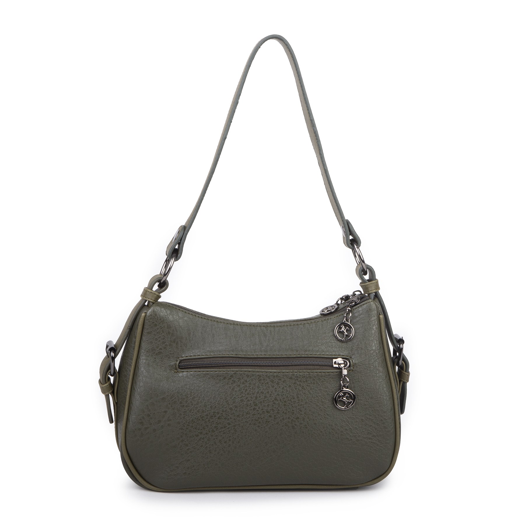 Nas Bag Kadın Çapraz ve Omuz Çanta  (27x19 cm) Haki Victoria 