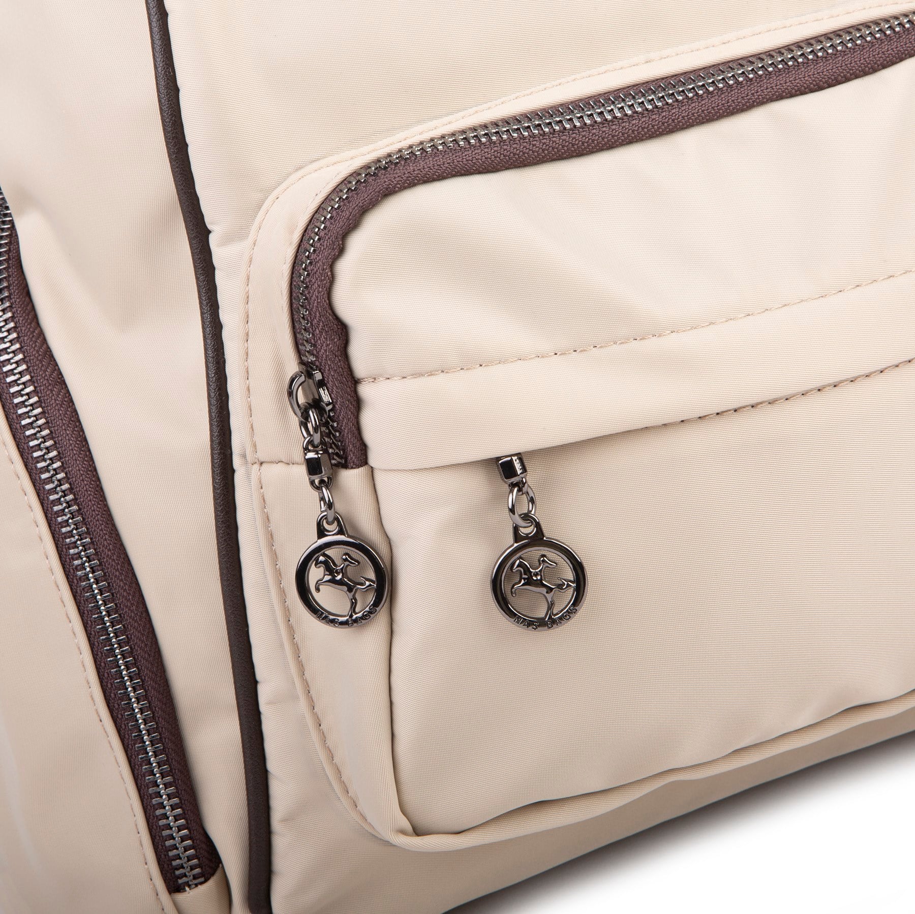 Nas Bag Kadın Çok Cepli Sırt Çantası (en :30cm x boy:34) Kum Kahve