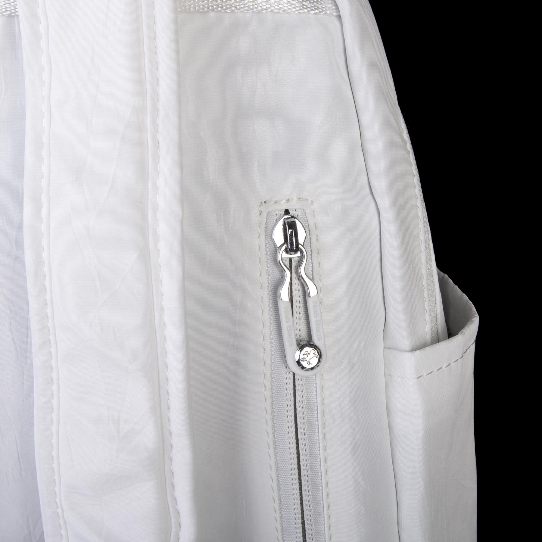 Nas Bag Kadın Çok Gözlü Hafif Su Geçirmez Unisex  (water proof) Çanta Beyaz