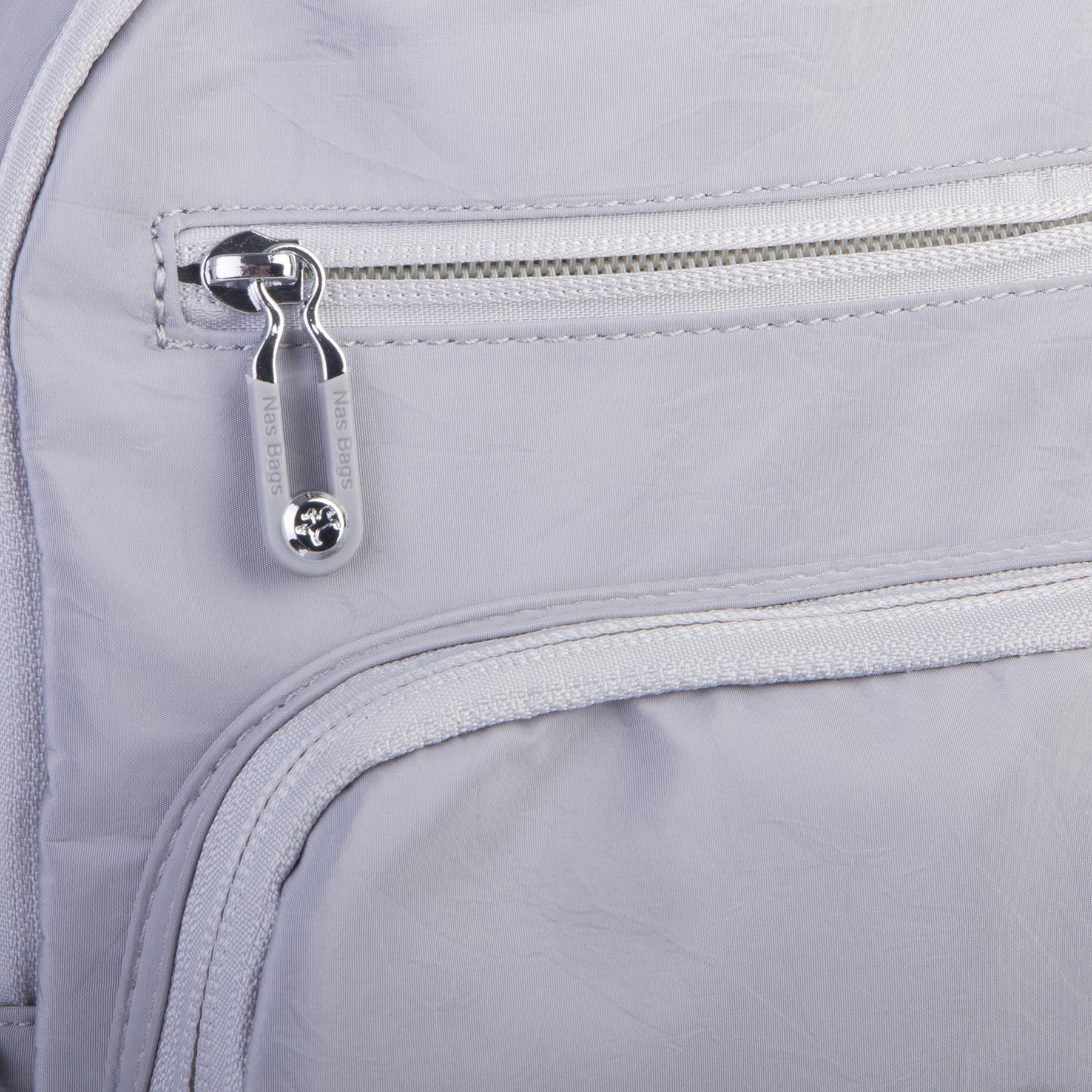 Nas Bag Kadın Çok Gözlü Hafif Su Geçirmez Unisex  (water proof) Çanta Gri 