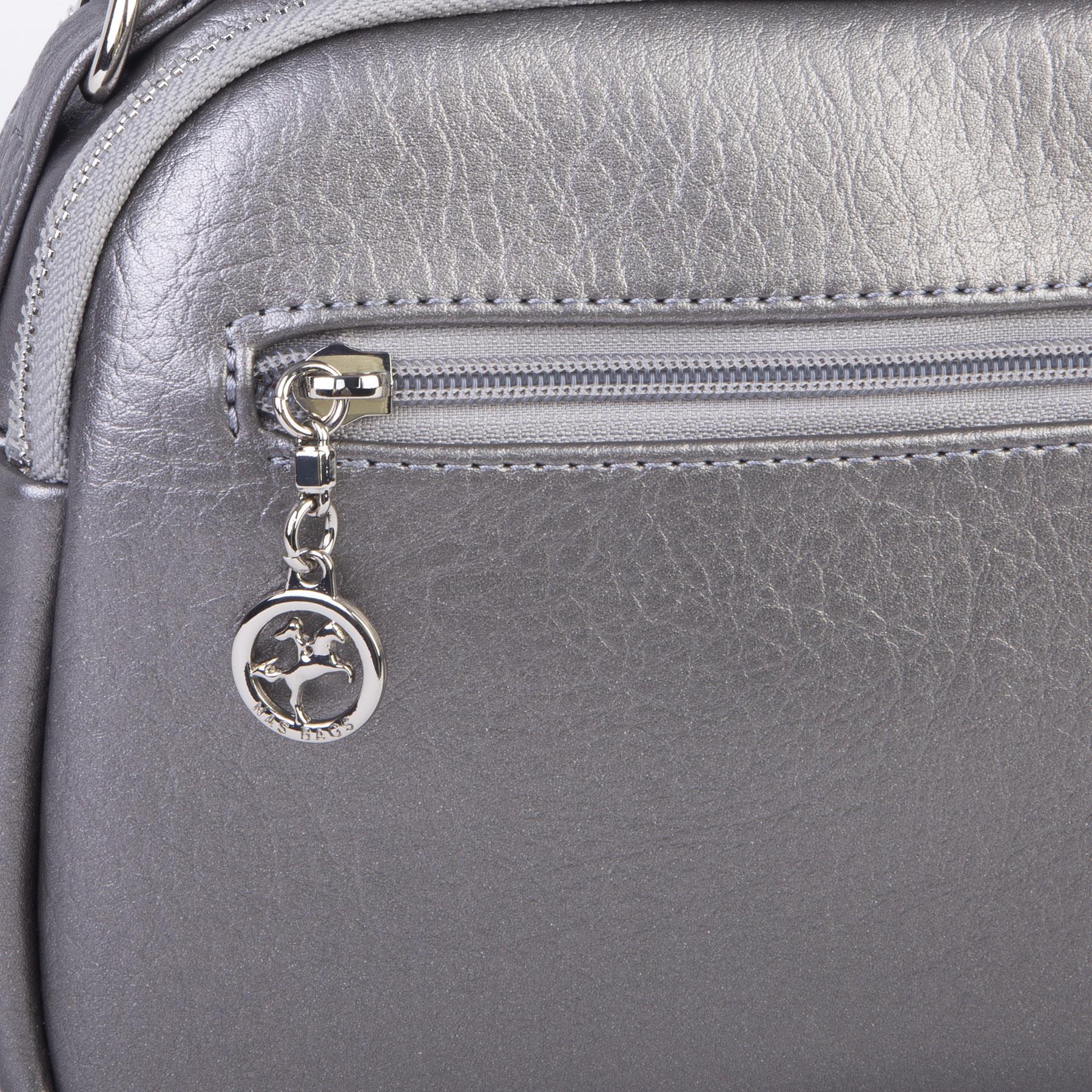 Nas Bag Kadın Çok Gözlü Mini El ve Çapraz Çanta Gri  Victoria