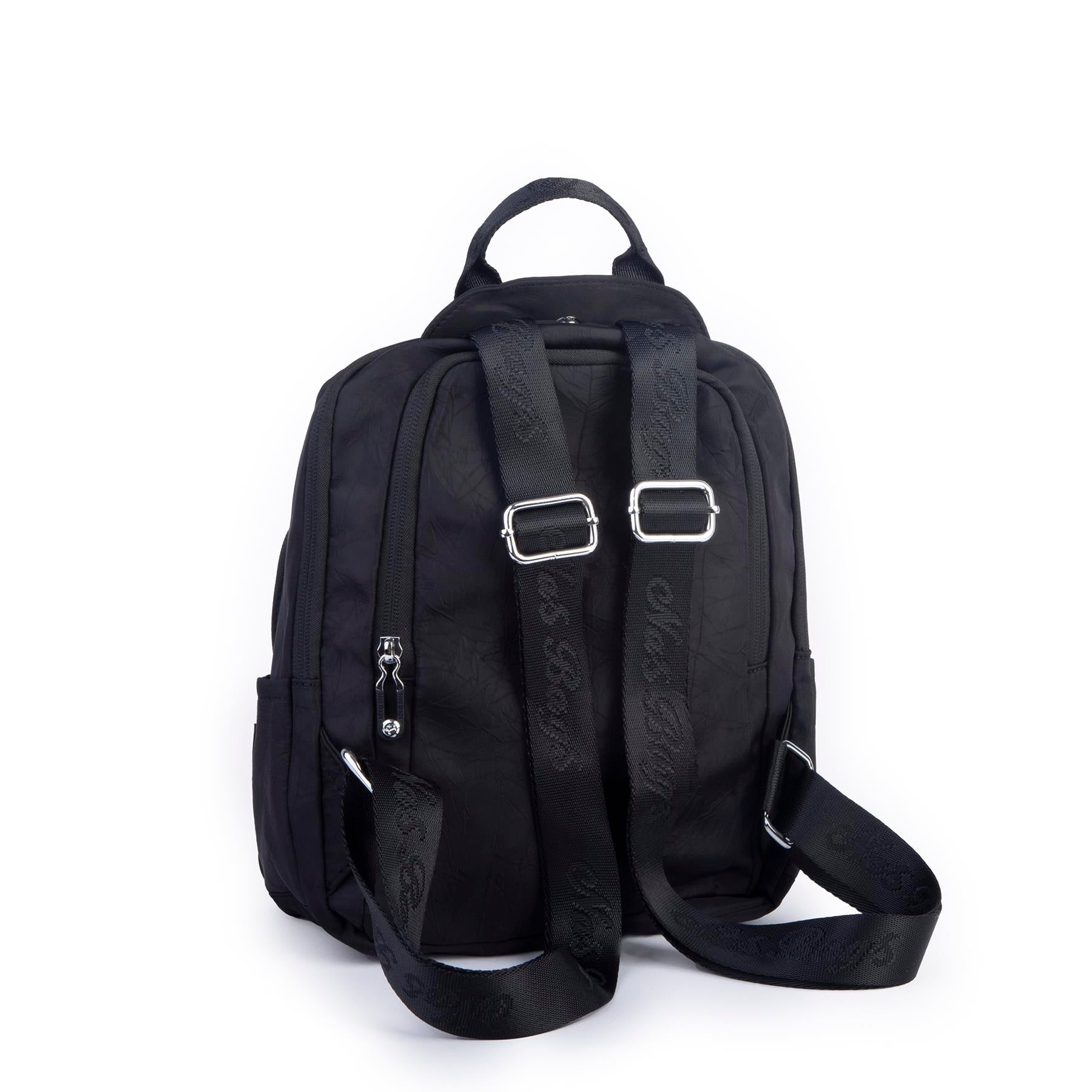 Nas Bag Kadın Çok Gözlü Su Geçirmez (water proof ) Ultra Hafif Sırt Çantası Siyah 