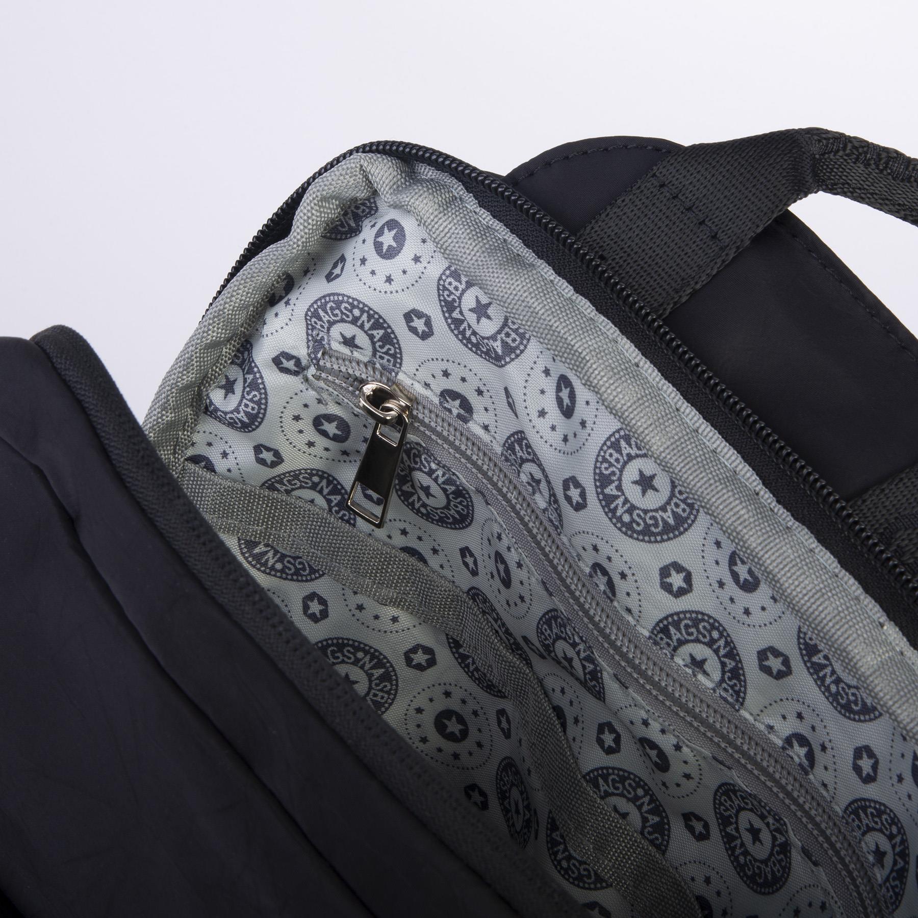 Nas Bag Kadın Çok Gözlü Su Geçirmez (water proof ) Ultra Hafif Sırt Çantası Siyah 