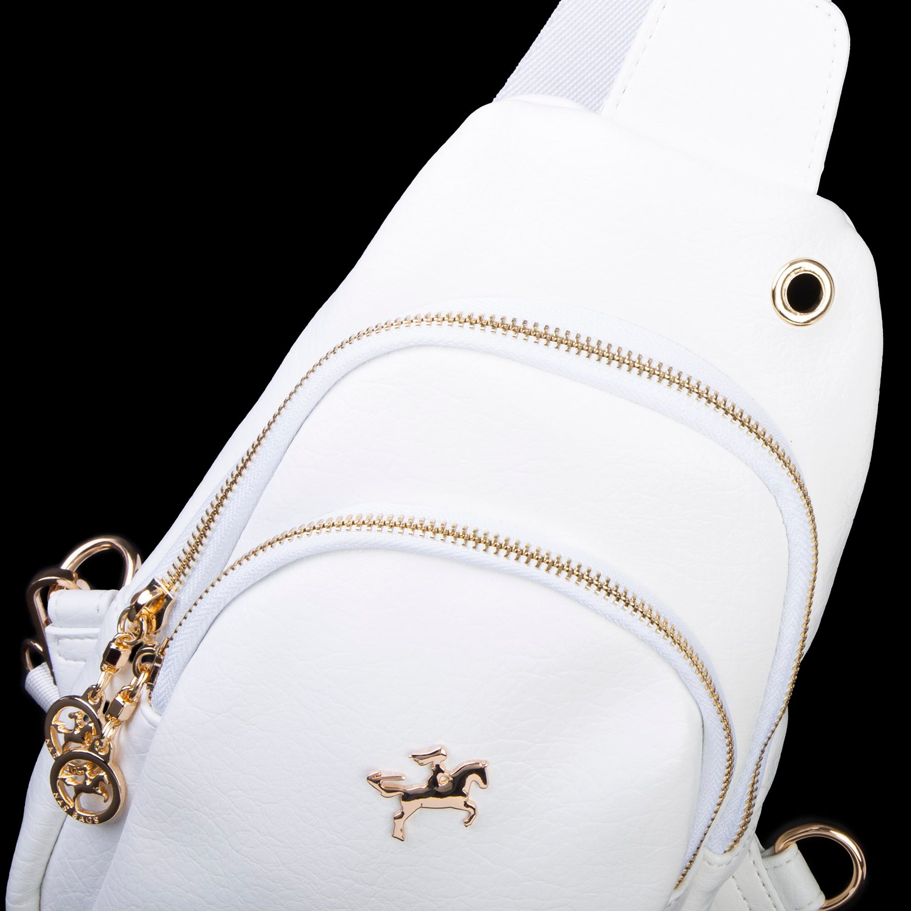 Nas Bag Kadın Crossbody Bag Bel ve Body Bag Beyaz Victoria