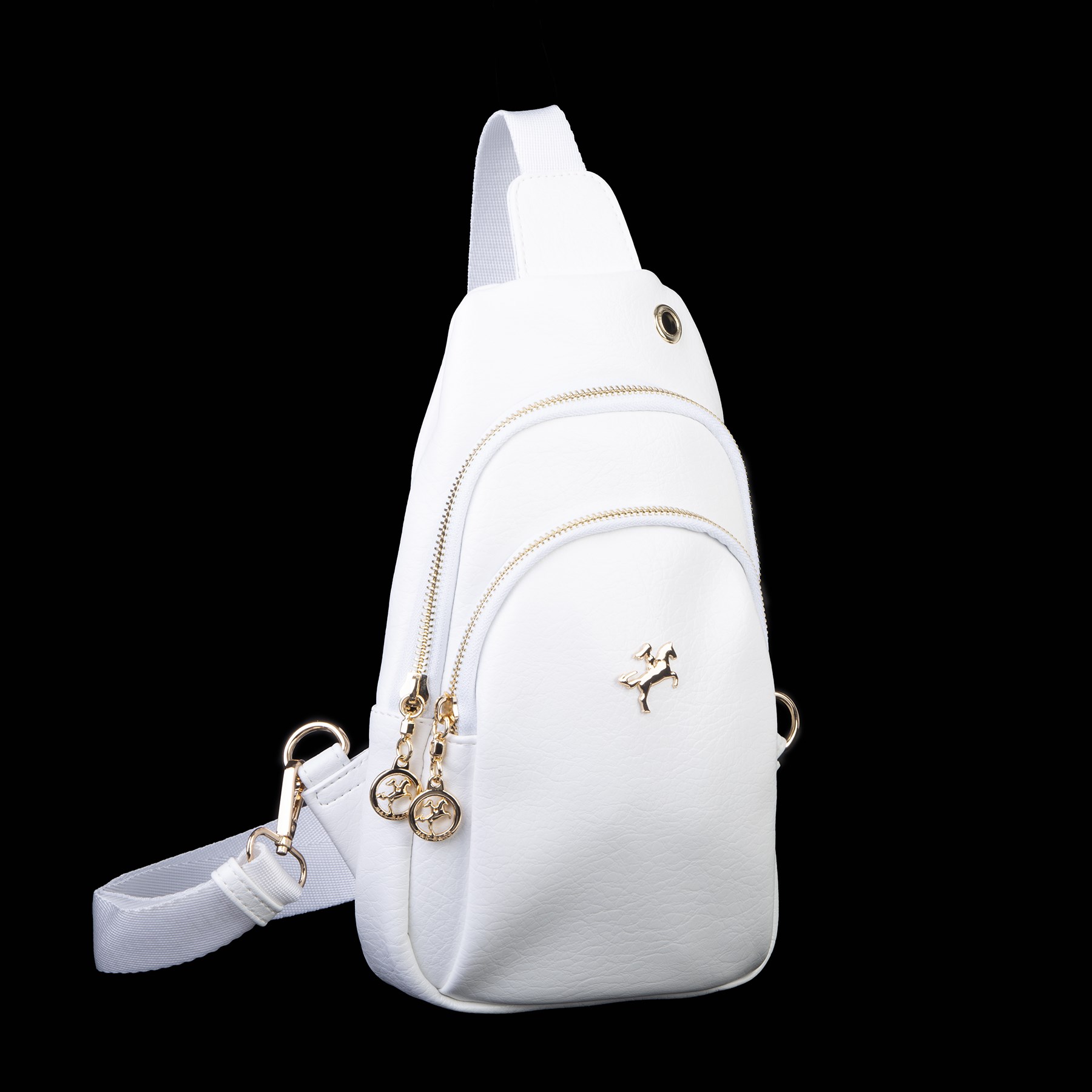 Nas Bag Kadın Crossbody Bag Bel ve Body Bag Beyaz Victoria