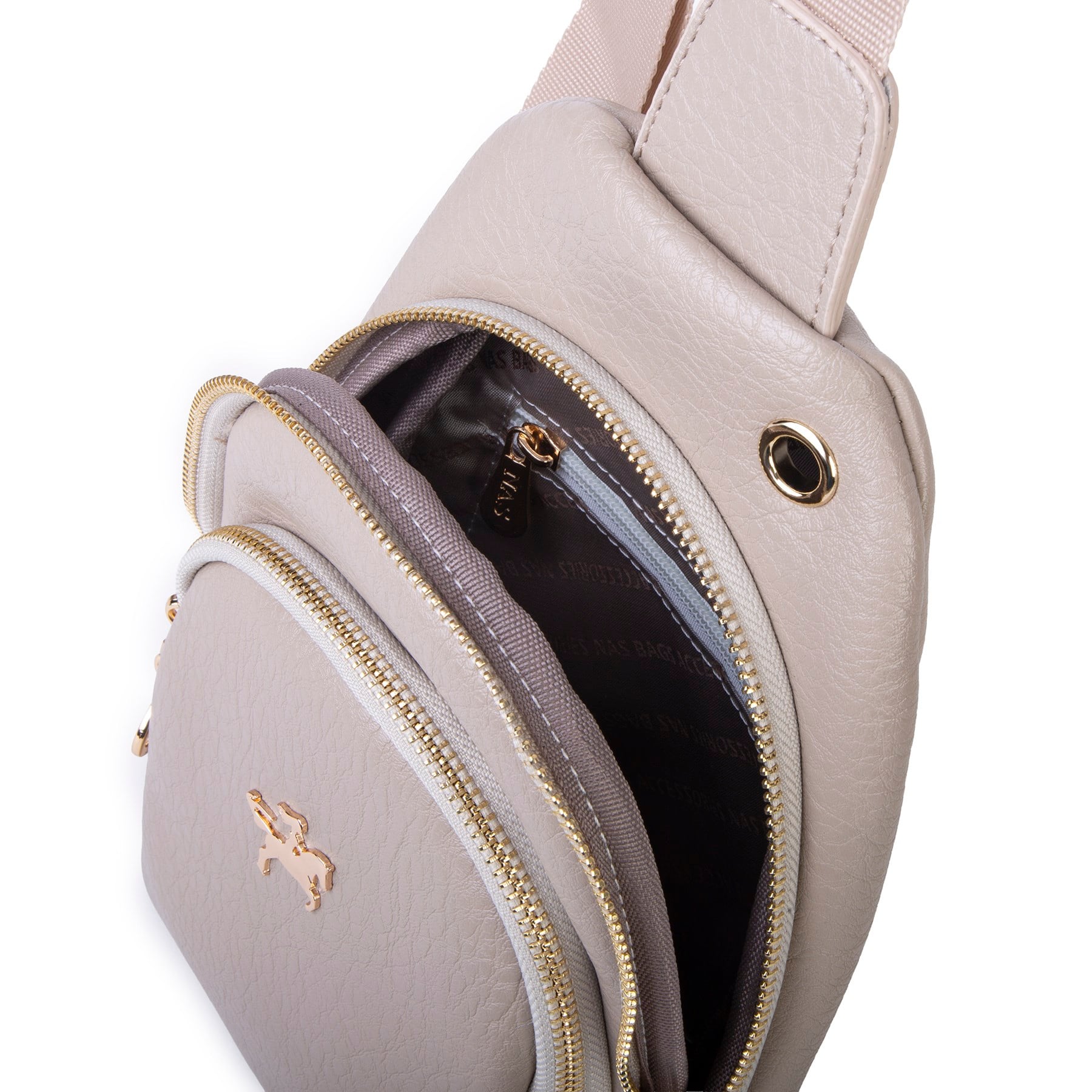 Nas Bag Kadın Crossbody Bag Bel ve Body Bag Kum Victoria