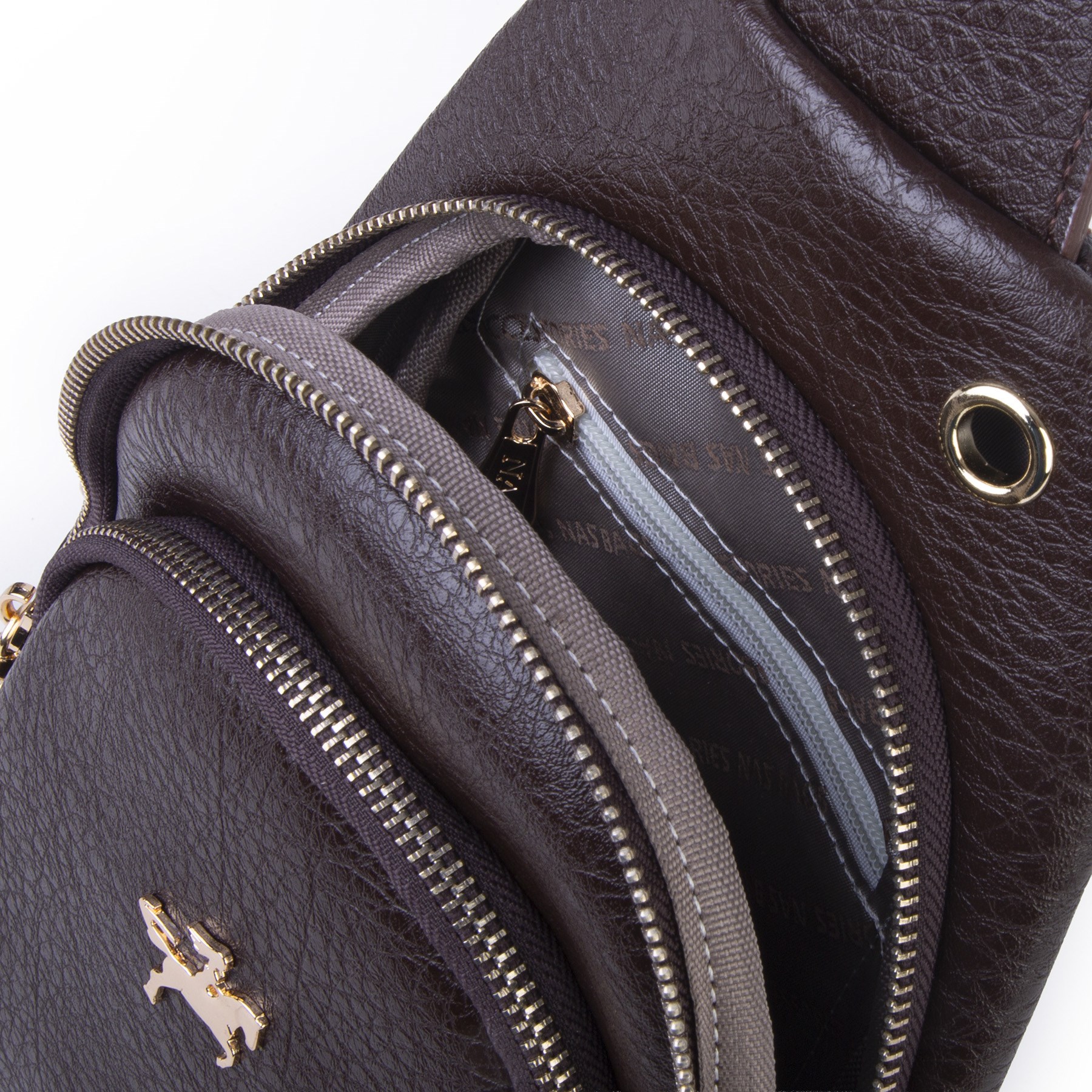 Nas Bag Kadın Crossbody Bag Bel ve Body Bag Kahve Victoria