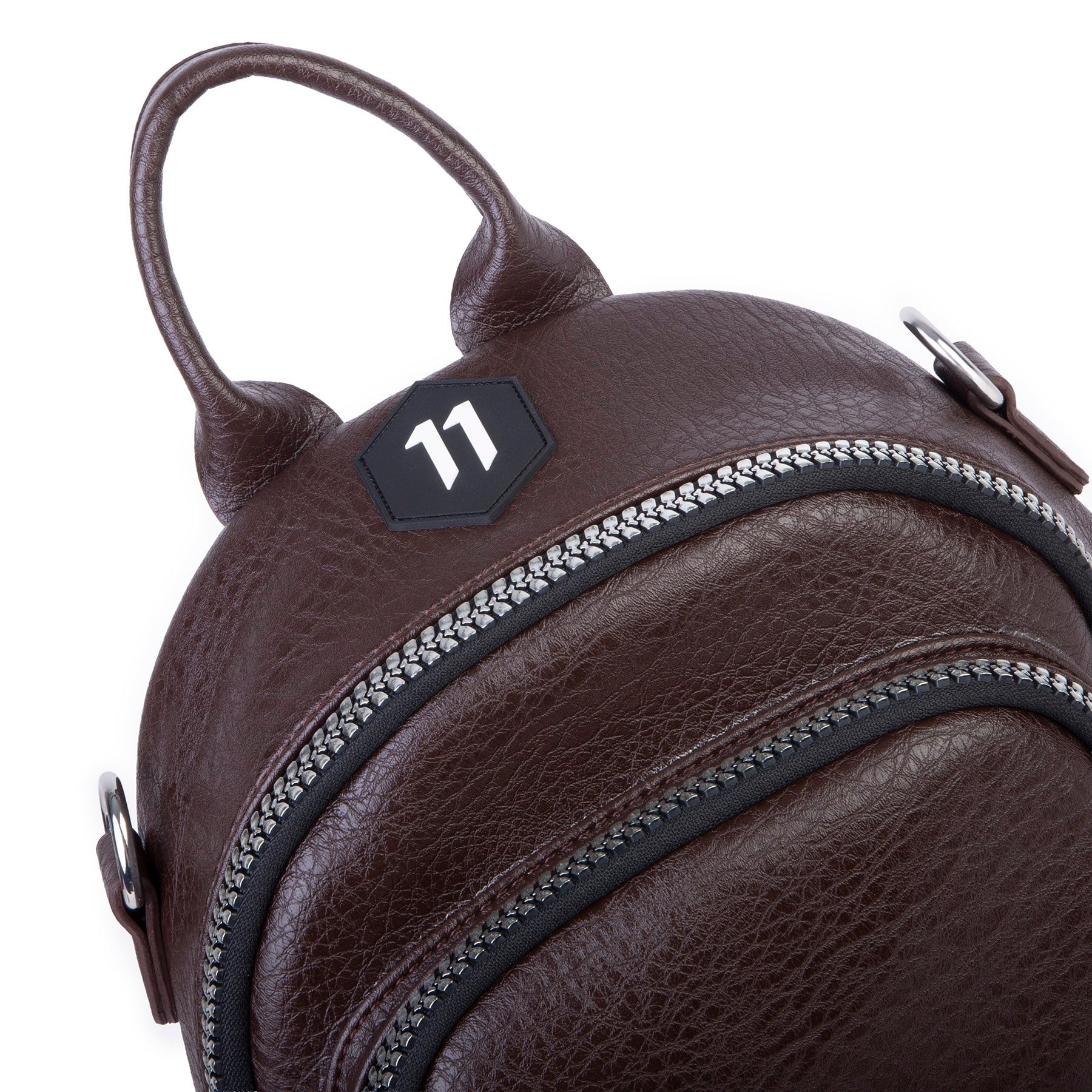Nas Bag Kadın Dönüştürülebilir Sırt ve Omuz Çantası Şık Geniş Fermuarlı Çanta (24x31x14 cm) Kahve Victoria