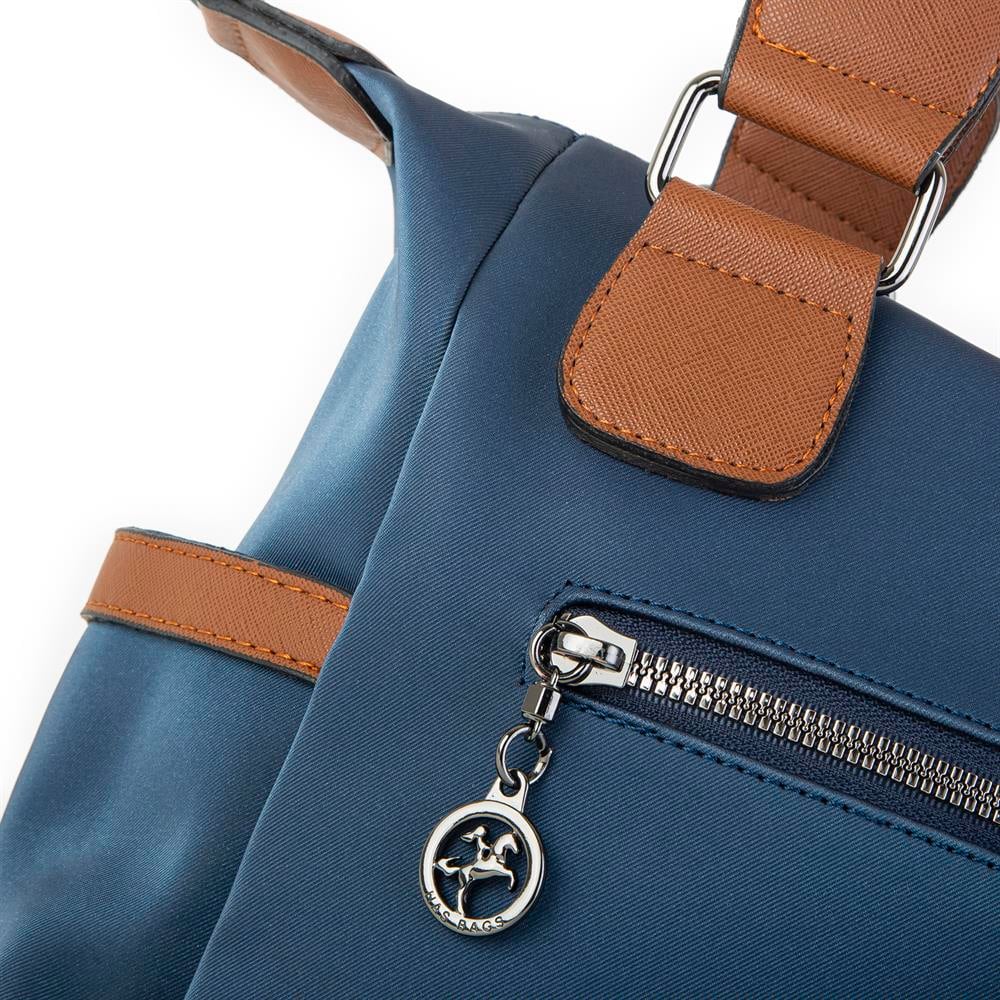 Nas Bag Kadın El Çantası Lacivert Taba Buzzy